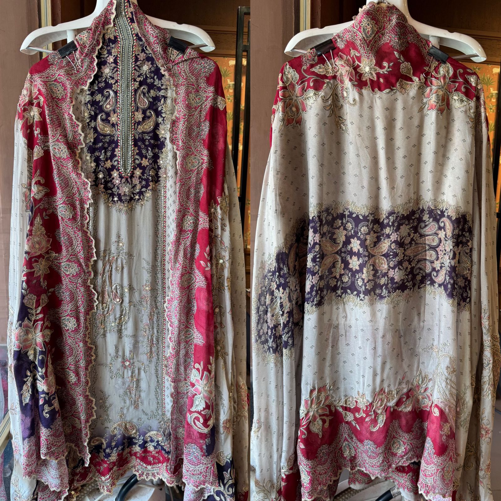 Pure Crepe Pakistani inspired Digital printed Shirt