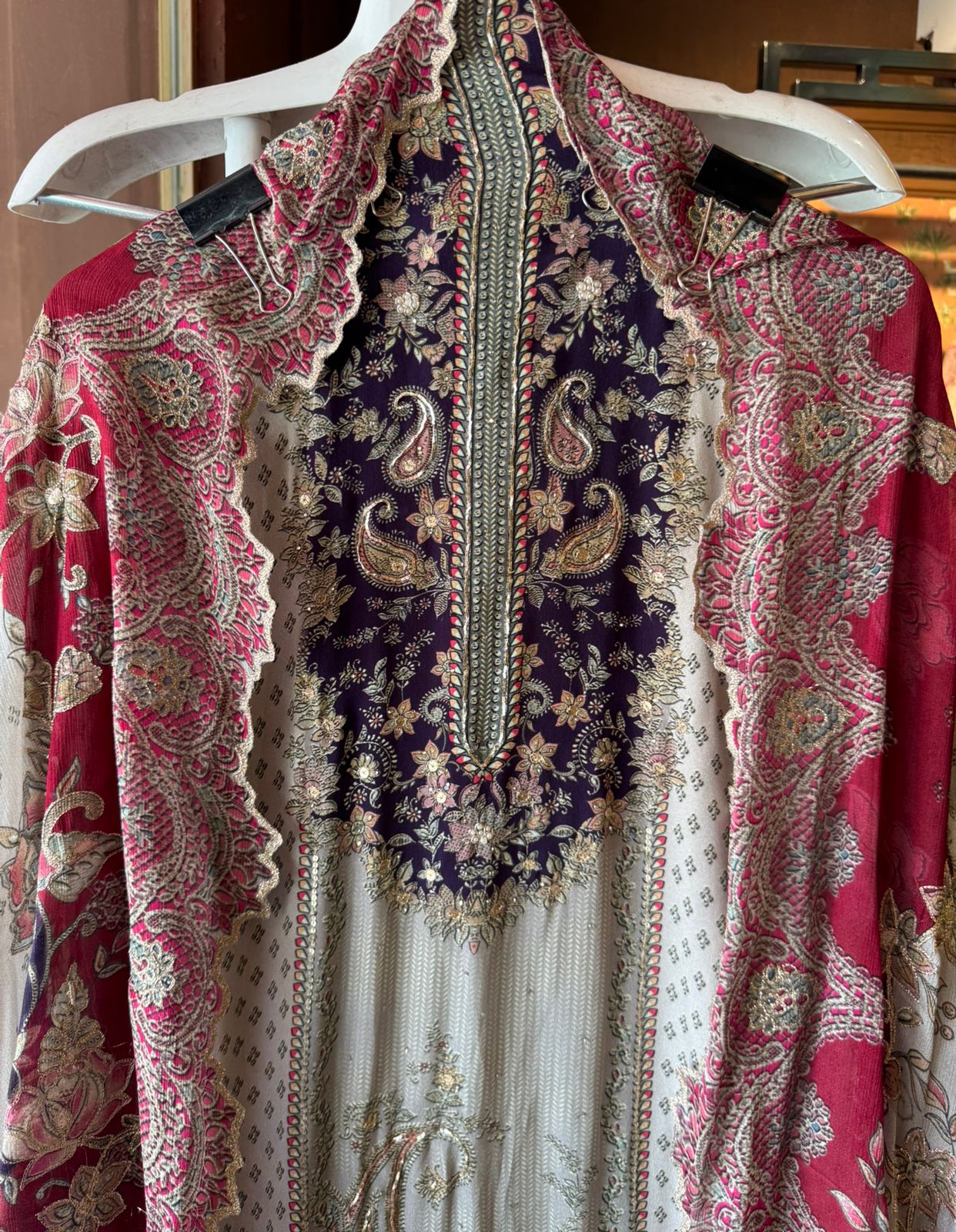 Pure Crepe Pakistani inspired Digital printed Shirt
