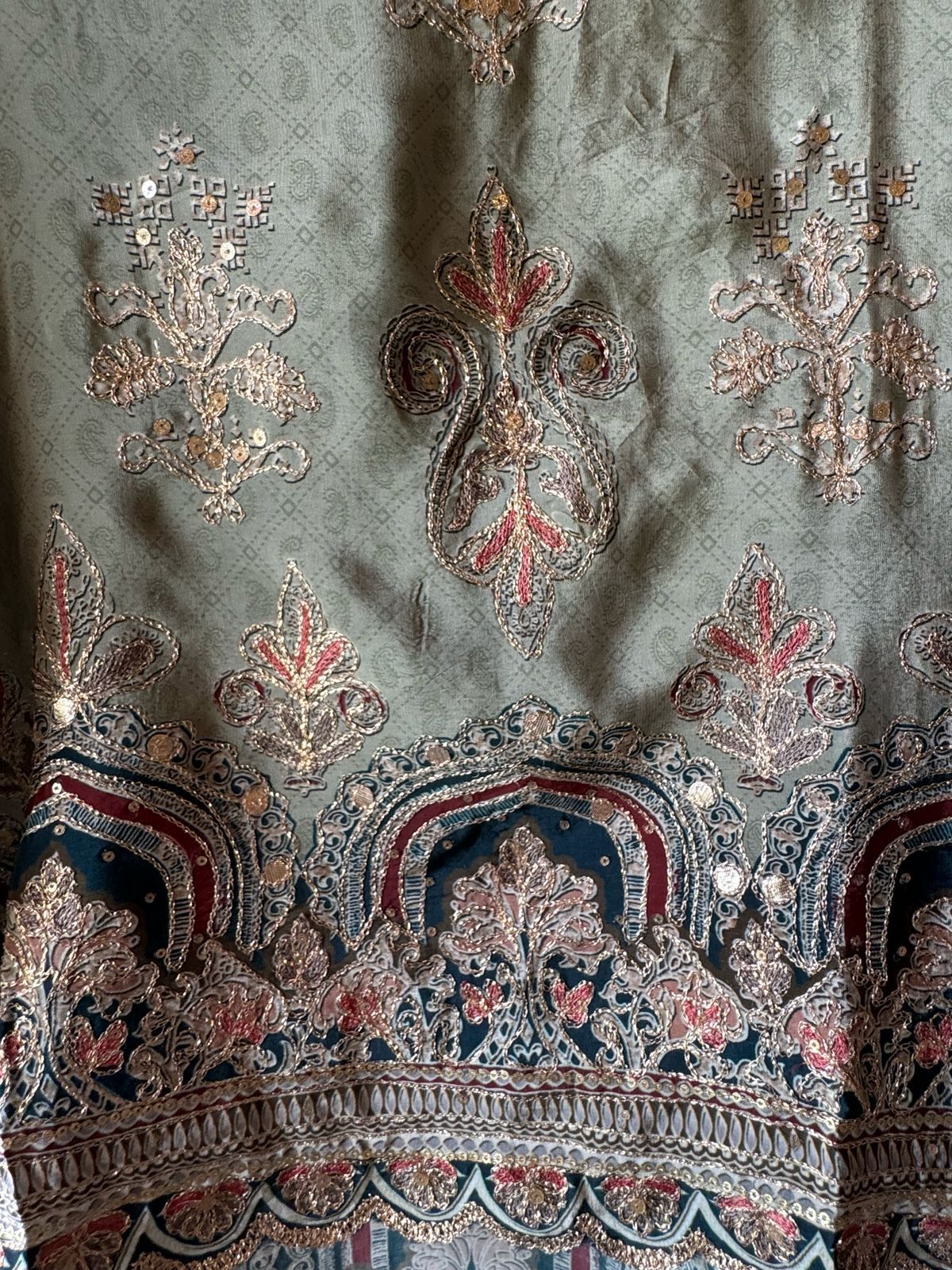 Pure Crepe Pakistani inspired Digital printed Shirt