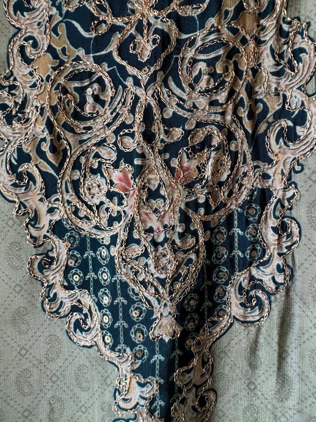 Pure Crepe Pakistani inspired Digital printed Shirt