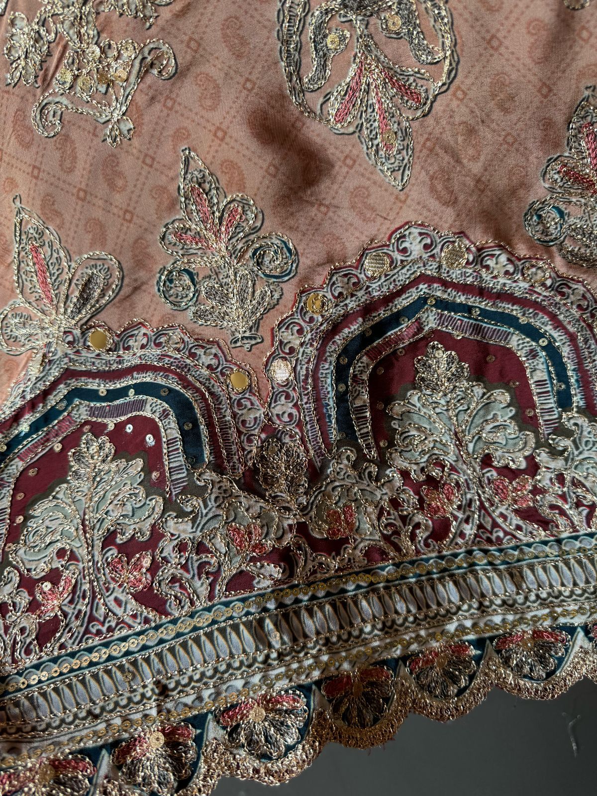 Pure Crepe Pakistani inspired Digital printed Shirt