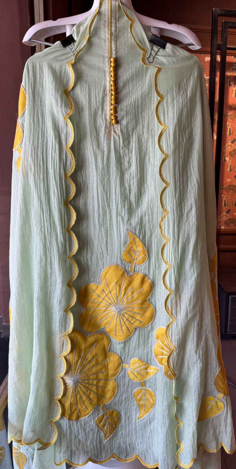 SHOP OUR BEAUTIFUL LATEST DESIGN WITH SILK FLORAL PATCHWORK