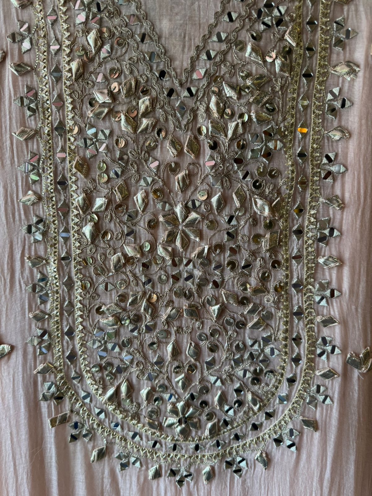 FIRST TIME GOTTA PATTI ON MUL COTTON CHANDERI EXCLUSIVELY AVAILABLE AT AISHACREATIONS