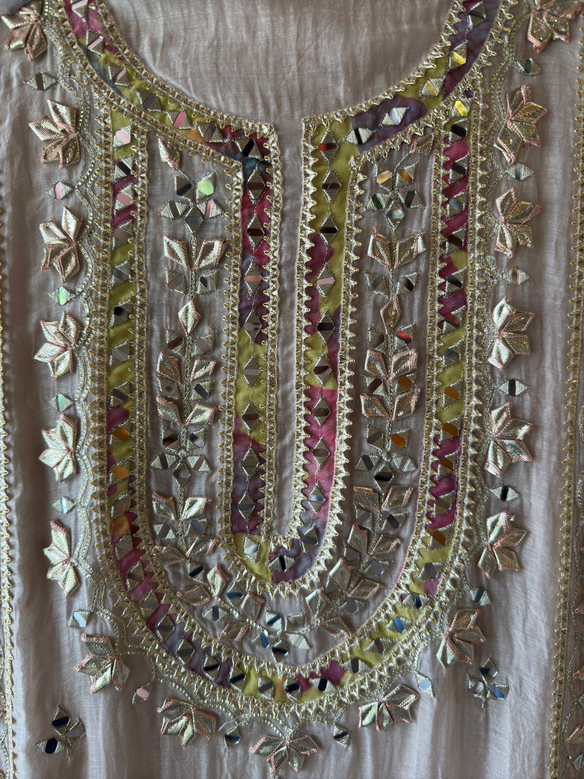 FIRST TIME GOTTA PATTI ON MUL COTTON CHANDERI EXCLUSIVELY AVAILABLE AT AISHACREATIONS