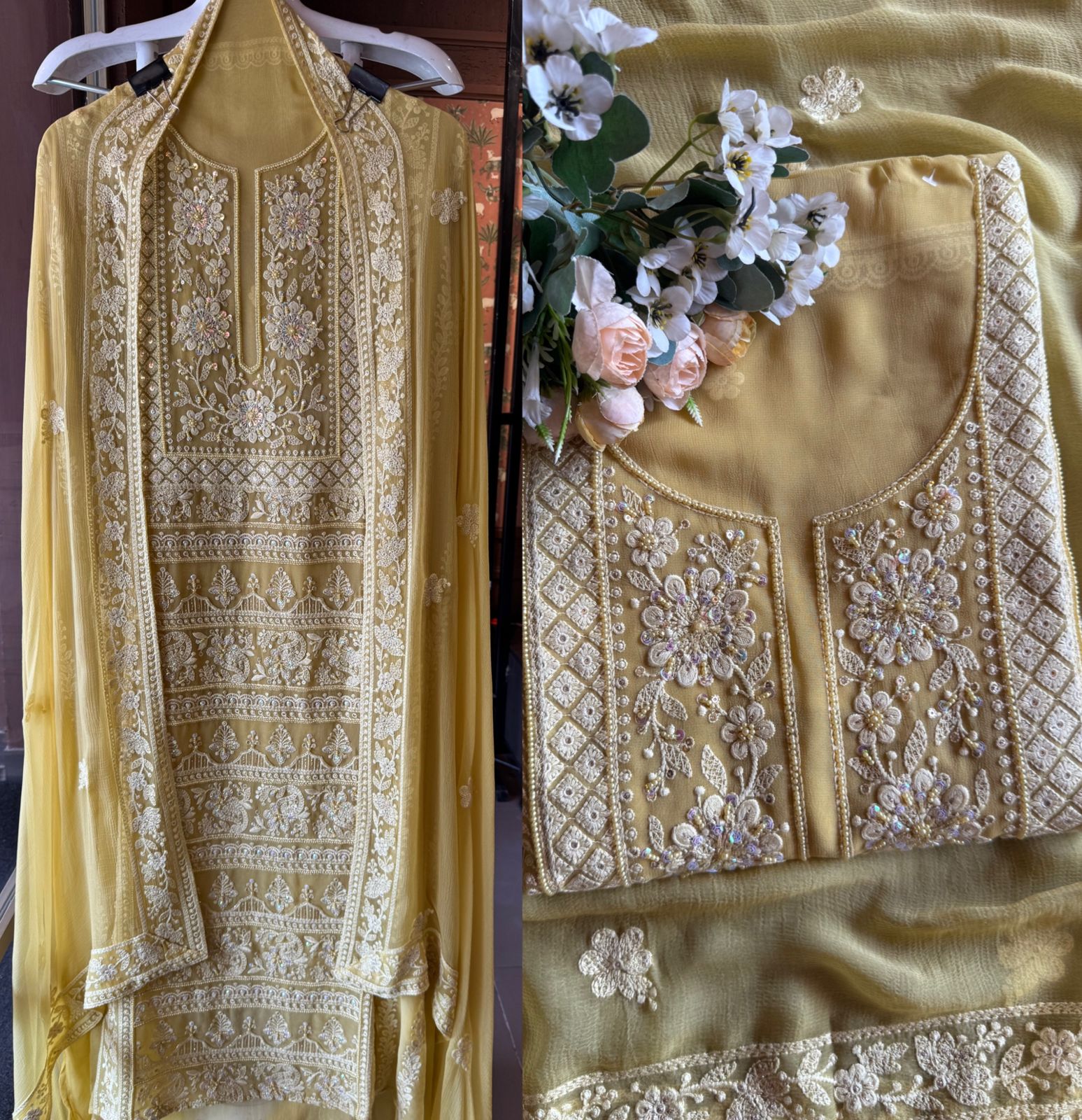 Pure Georgette Unstitched shirt