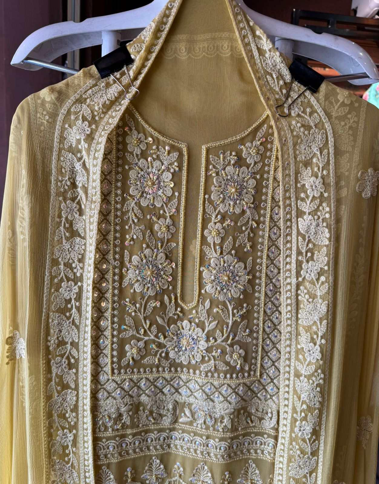 Pure Georgette Unstitched shirt