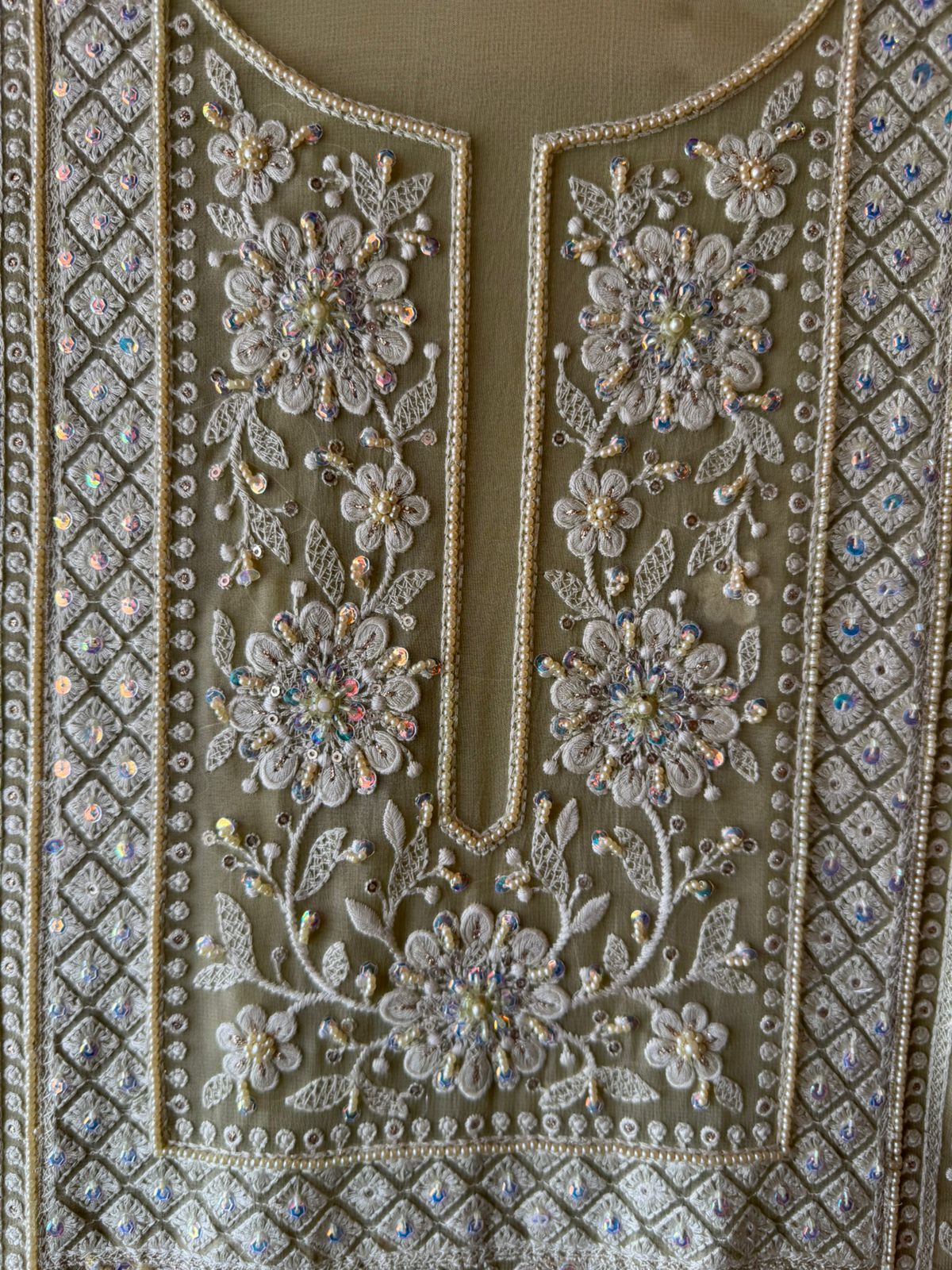 Pure Georgette Unstitched shirt