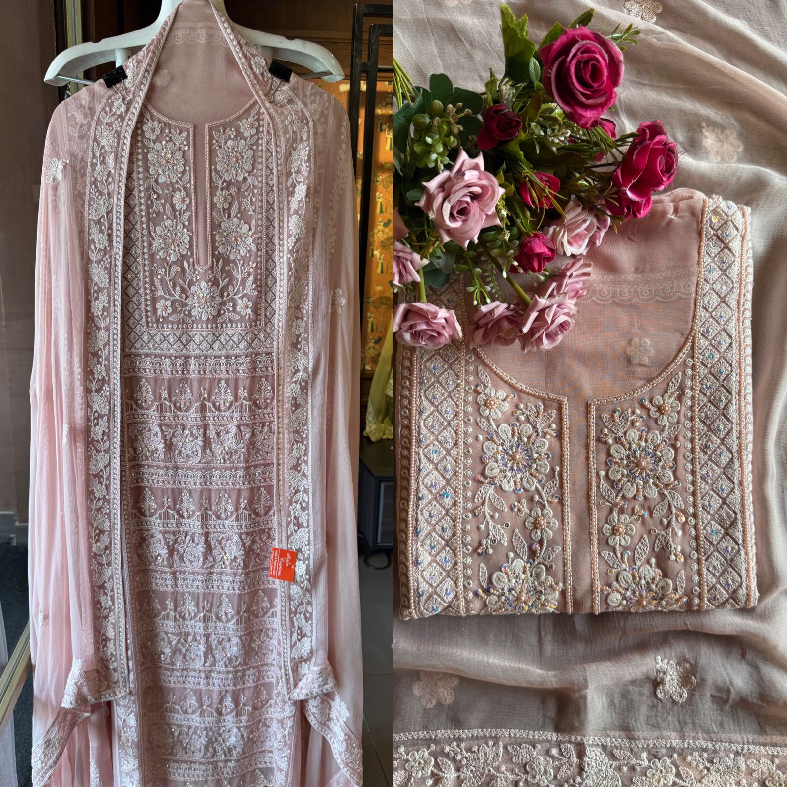 Pure Georgette Unstitched shirt