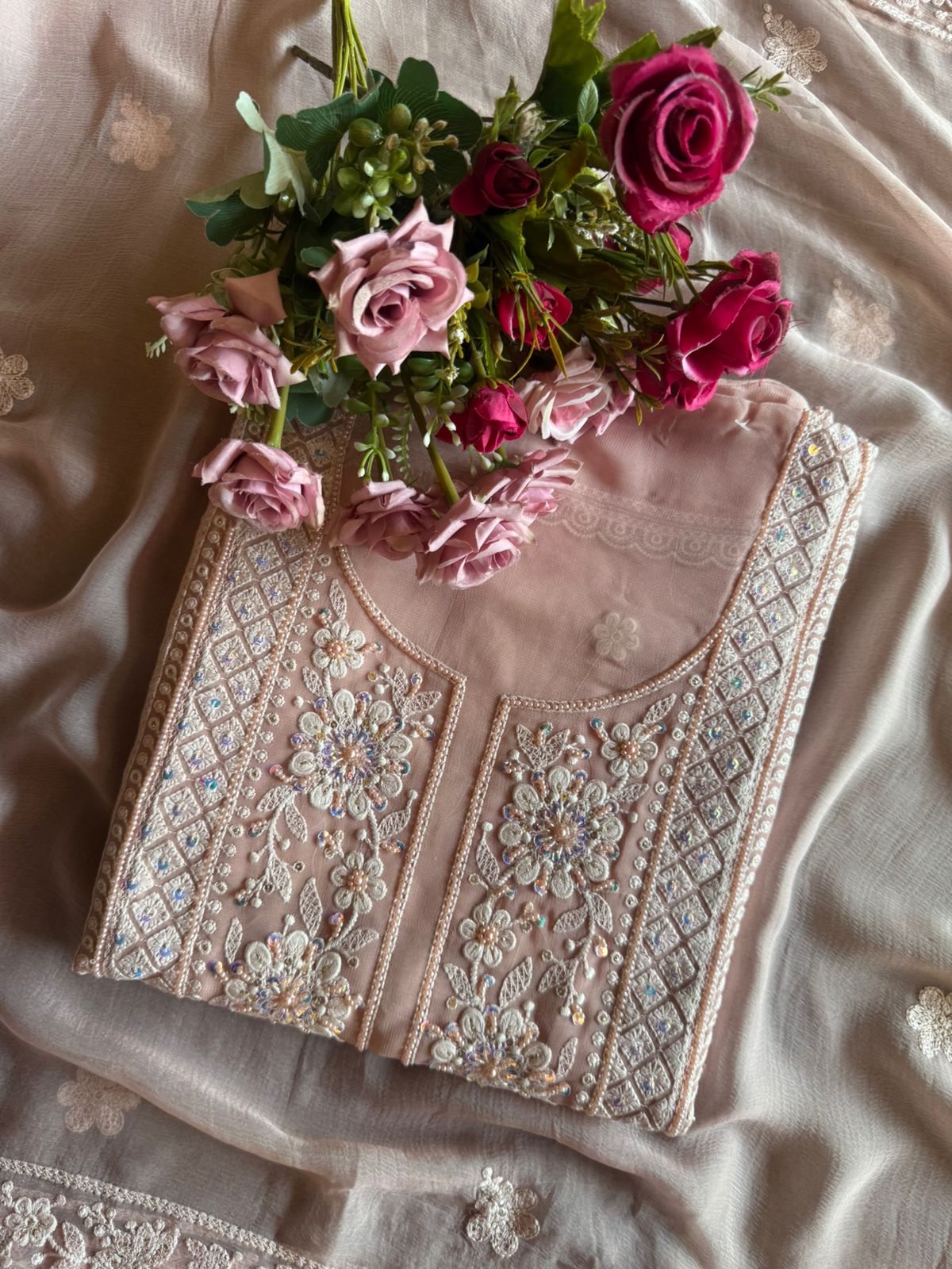 Pure Georgette Unstitched shirt