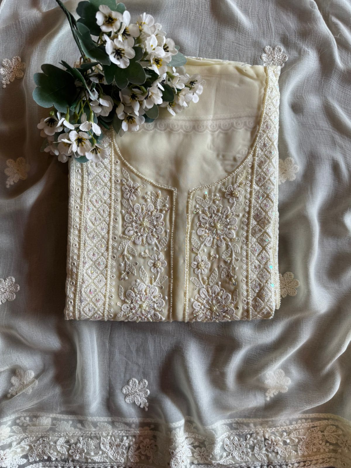 Pure Georgette Unstitched shirt