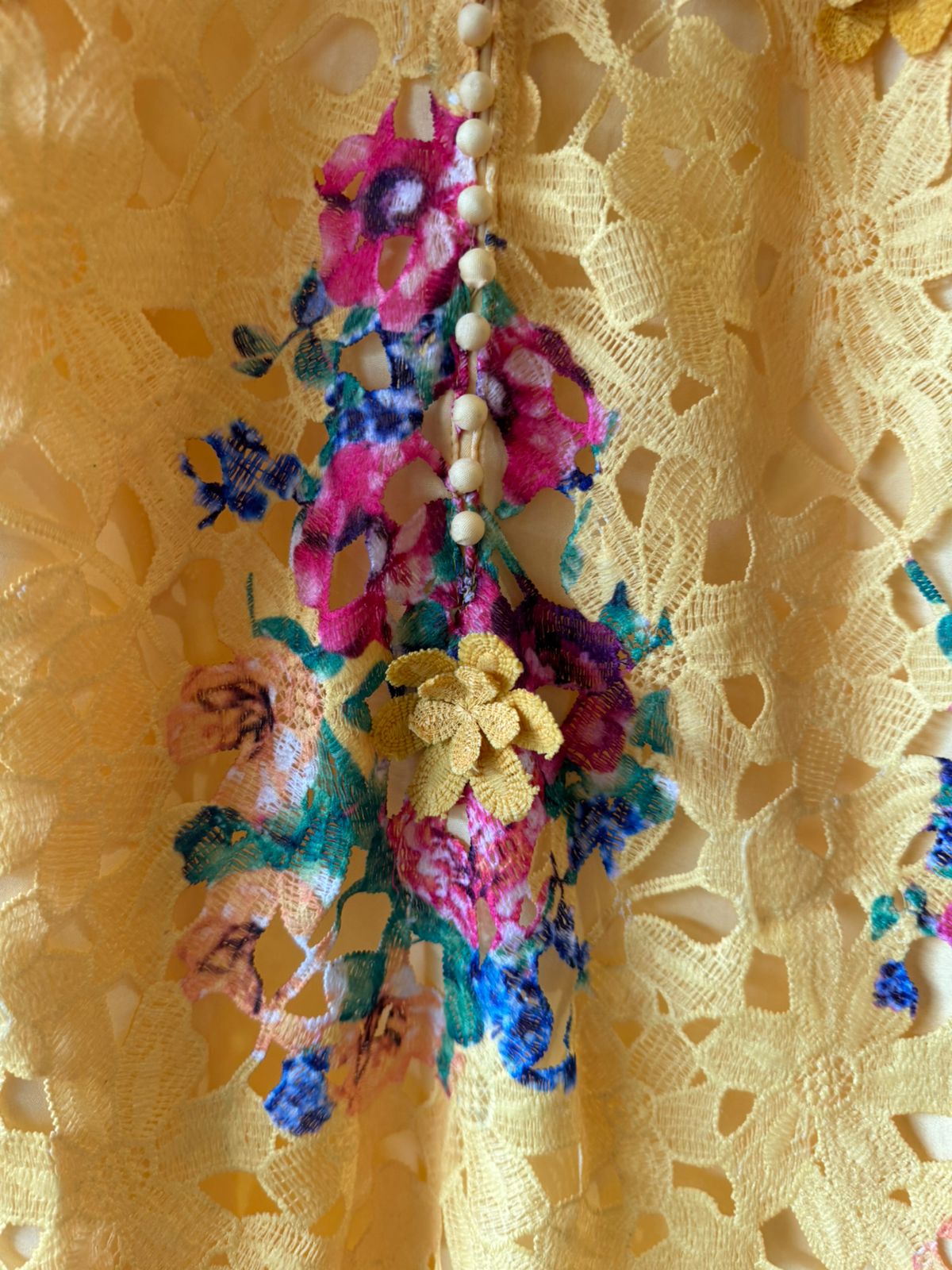 Beautiful Crochet Stitched kurta