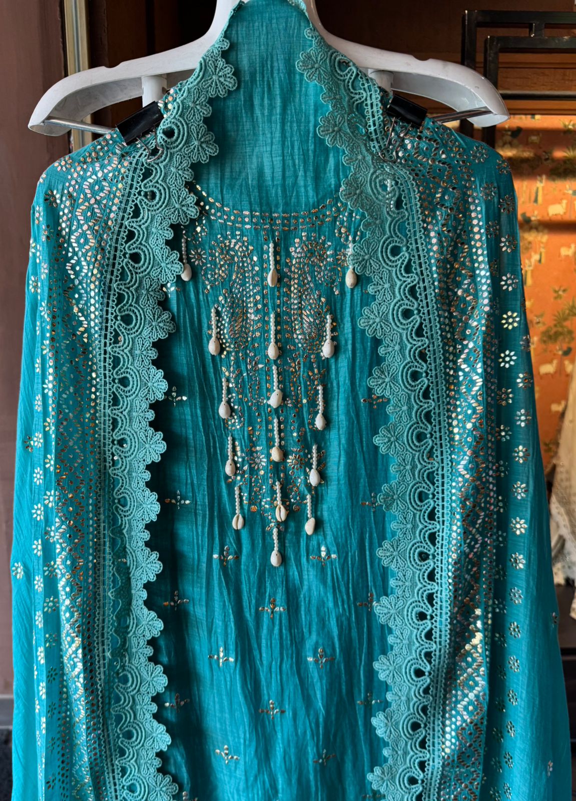 Mul Mul cotton unstitched shirt