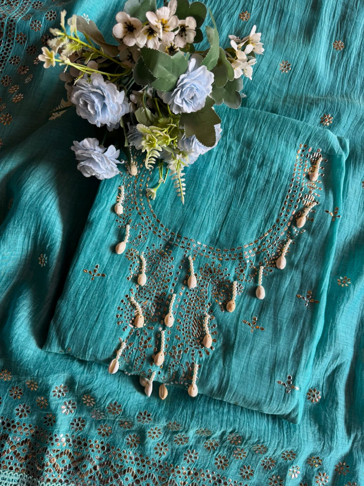 Mul Mul cotton unstitched shirt