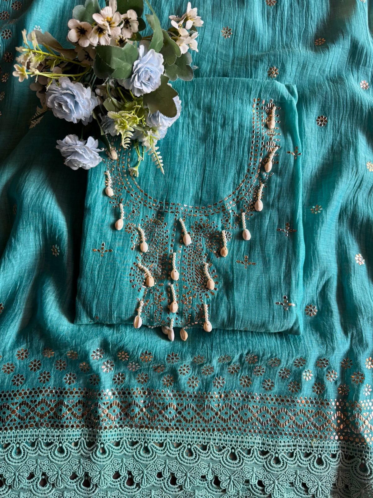 Mul Mul cotton unstitched shirt