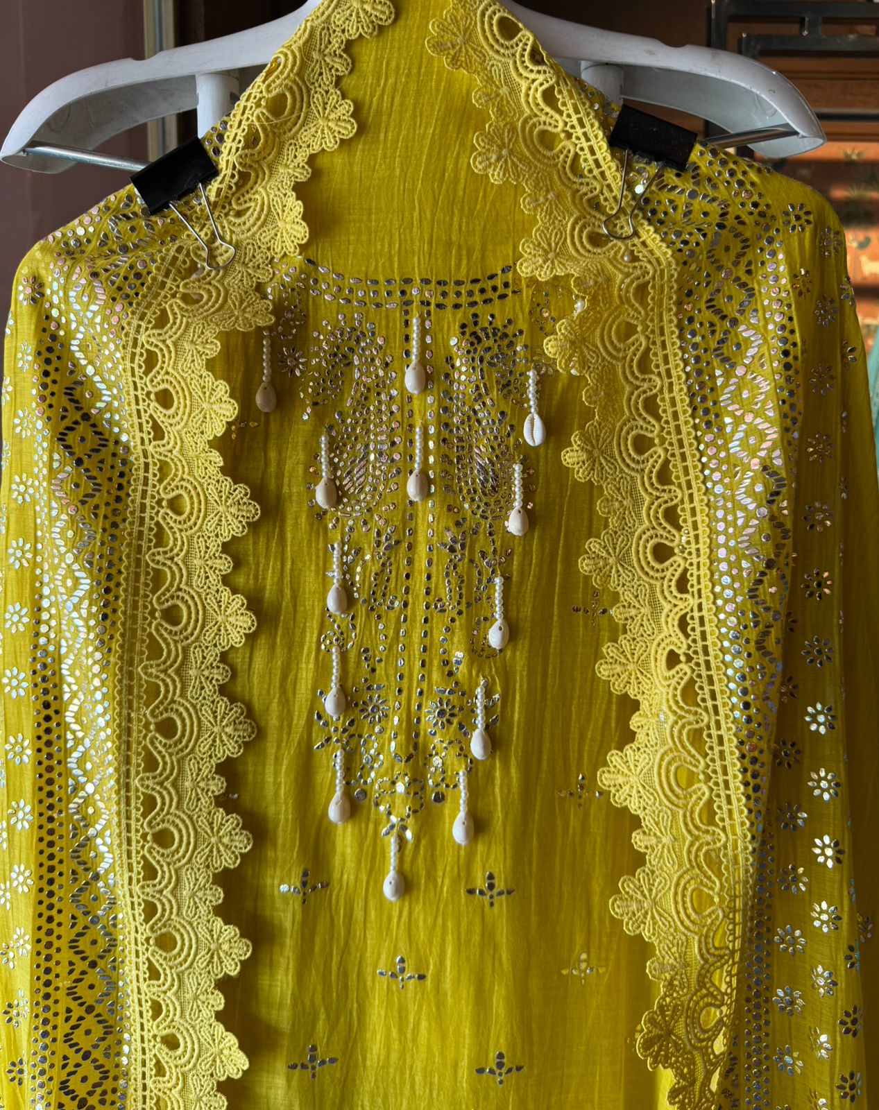 Mul Mul cotton unstitched shirt