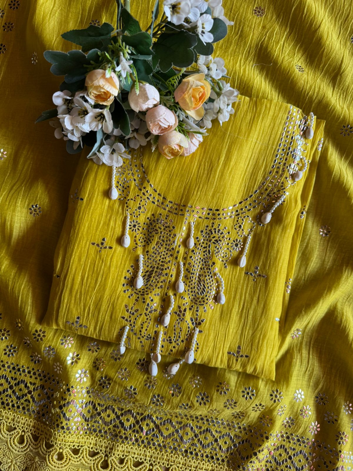 Mul Mul cotton unstitched shirt