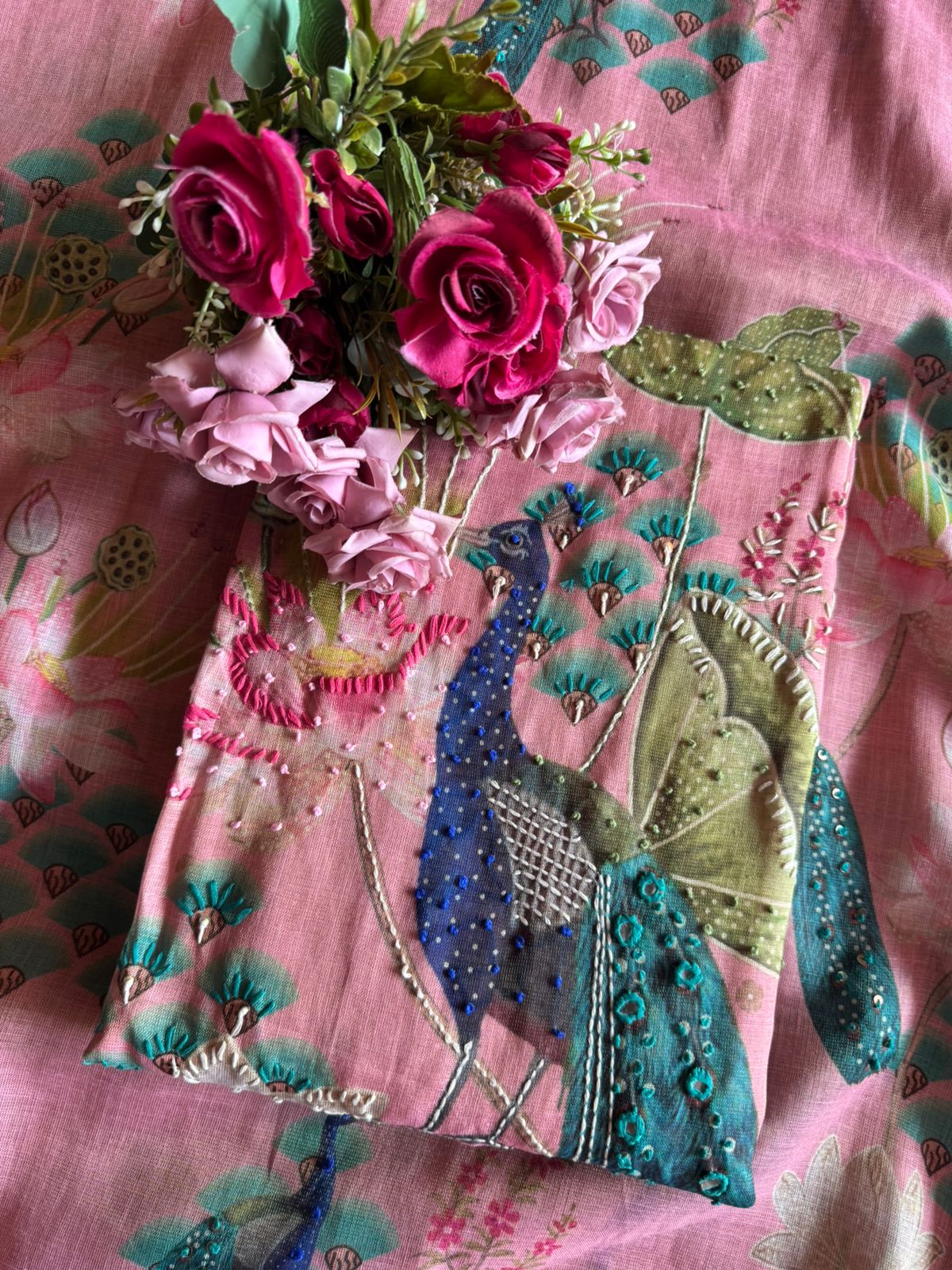 Shimmer Linen Unstitched Shirt