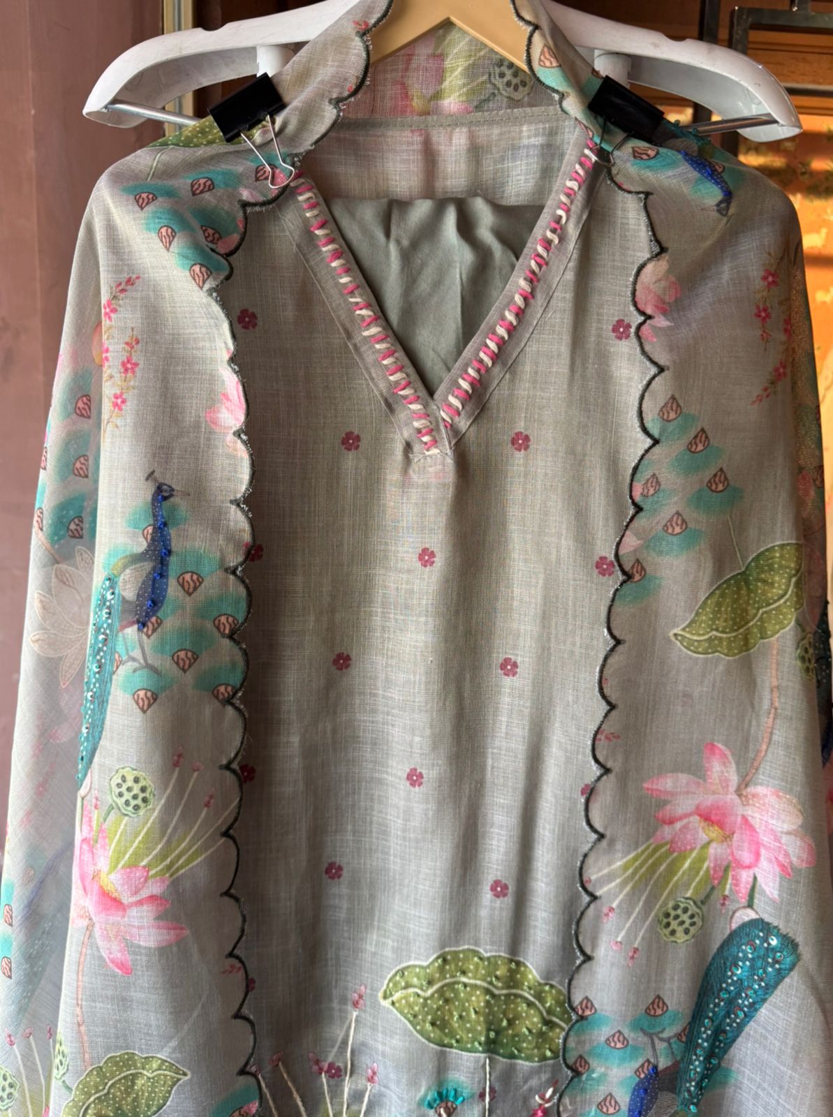 Shimmer Linen Unstitched Shirt