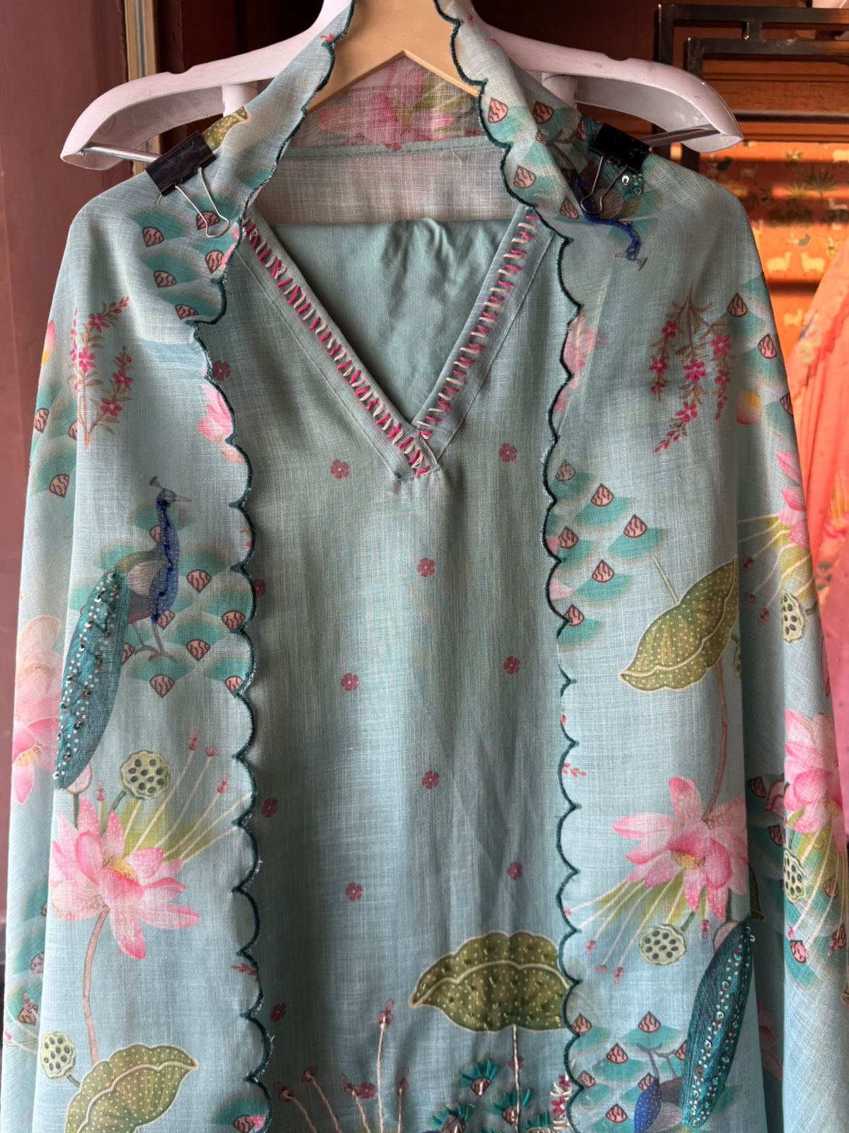 Shimmer Linen Unstitched Shirt