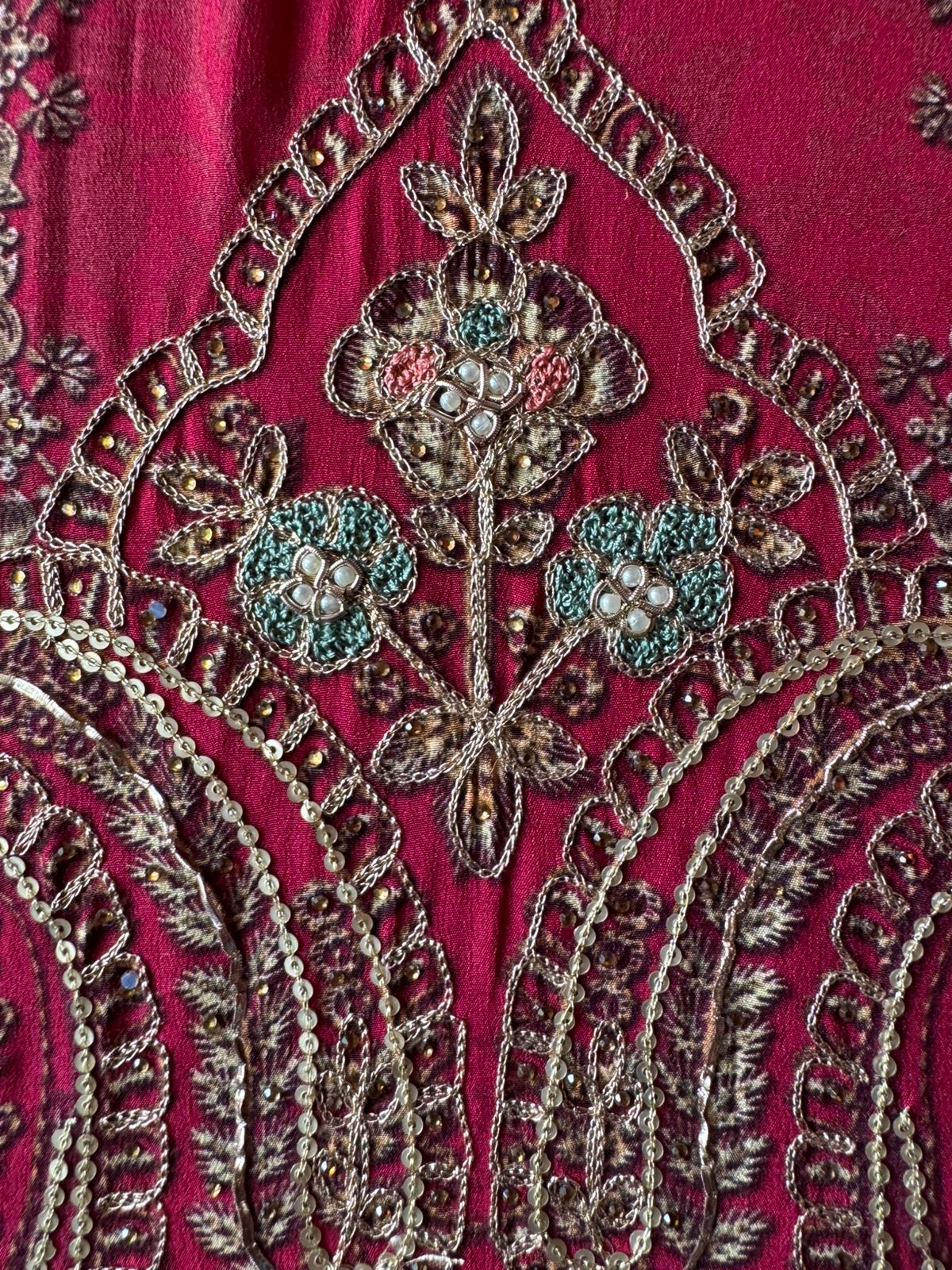 Pure Crepe Pakistani inspired Digital printed Shirt