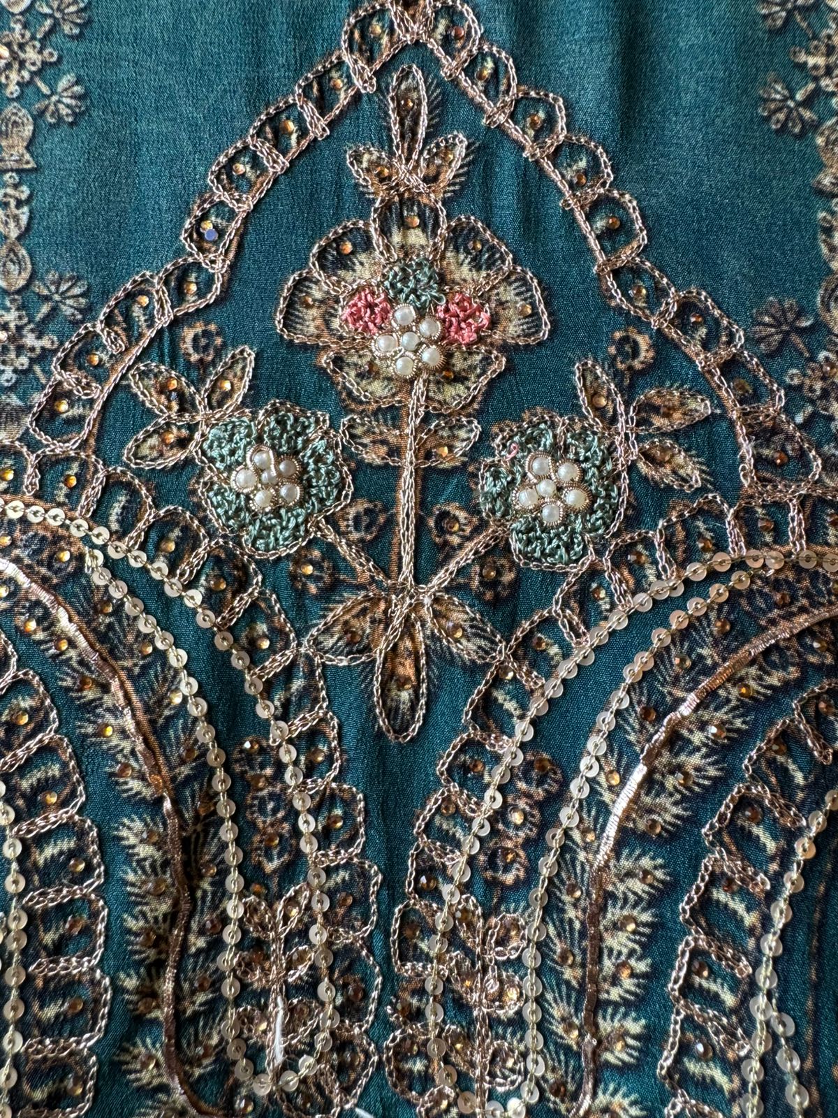 Pure Crepe Pakistani inspired Digital printed Shirt