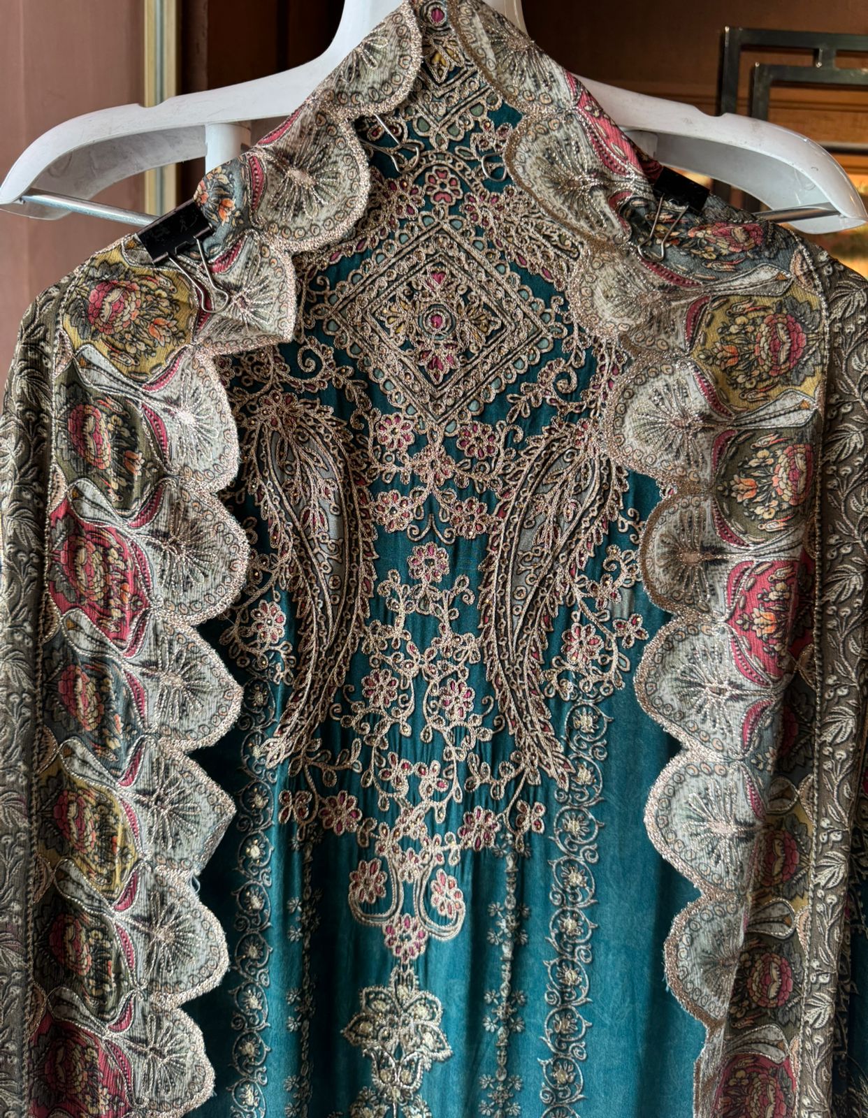 Pure Crepe Pakistani inspired Digital printed Shirt