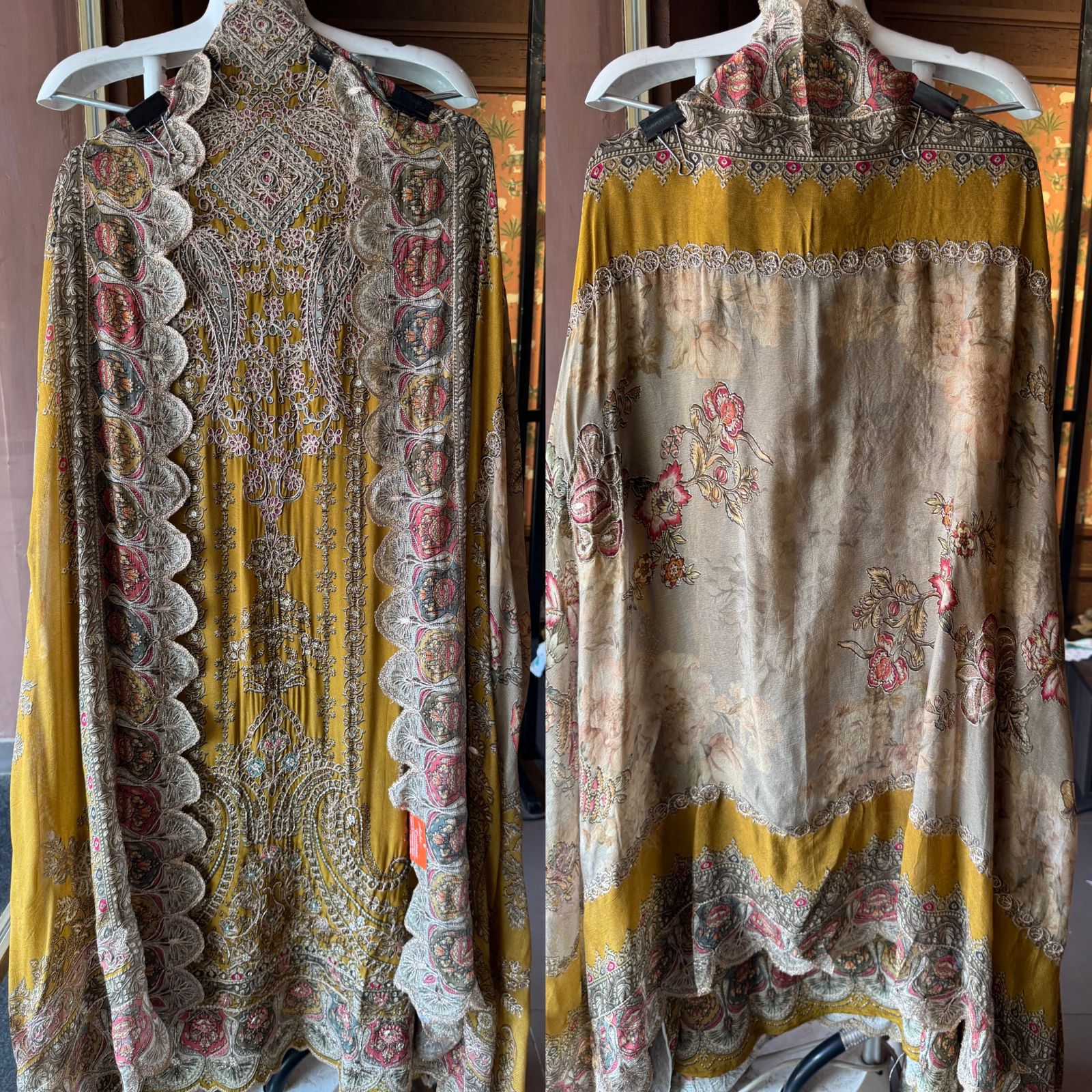 Pure Crepe Pakistani inspired Digital printed Shirt