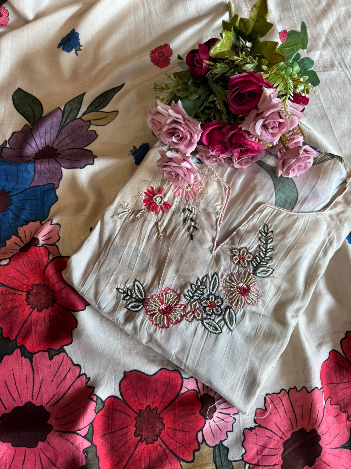 Pure Mul Muslin light Weight Unstitched shirt , Beautifully digital printed