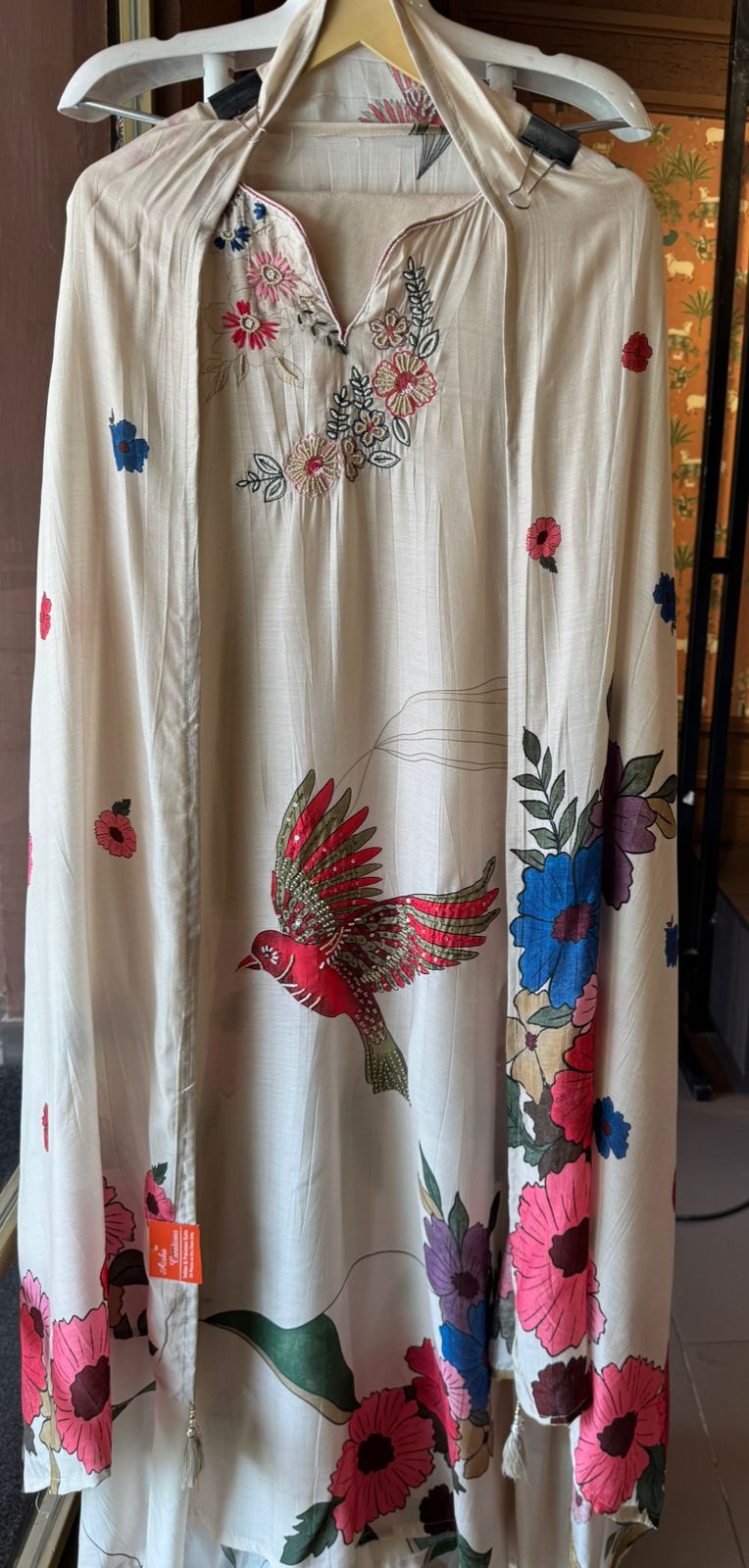 Pure Mul Muslin light Weight Unstitched shirt , Beautifully digital printed