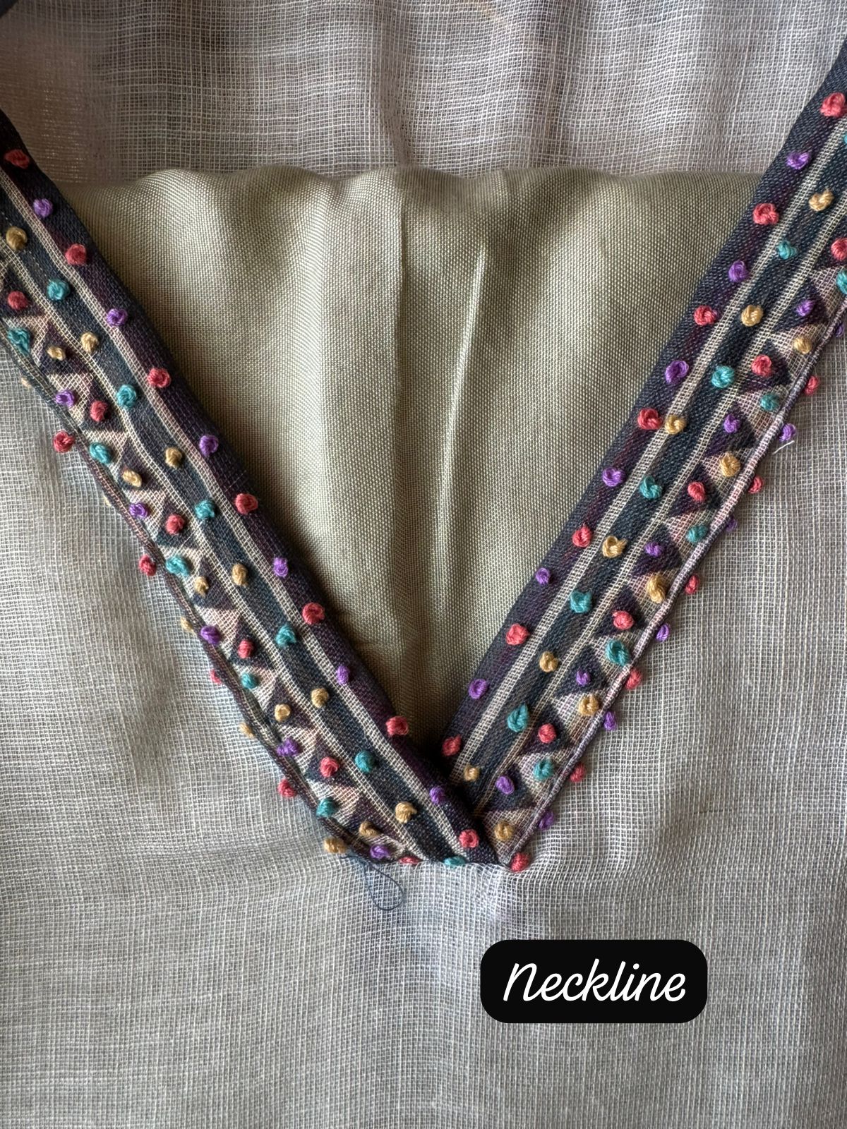 Pure cotton Linen Unstitched Shirt design with beautiful PICHWAI art