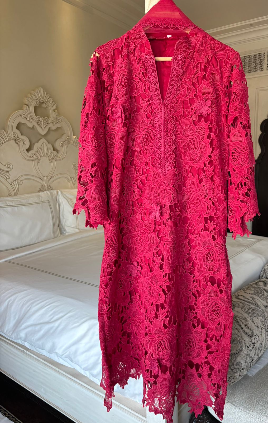 Crochet Kurta pattern in long length , Crochet full front and back with sleeves