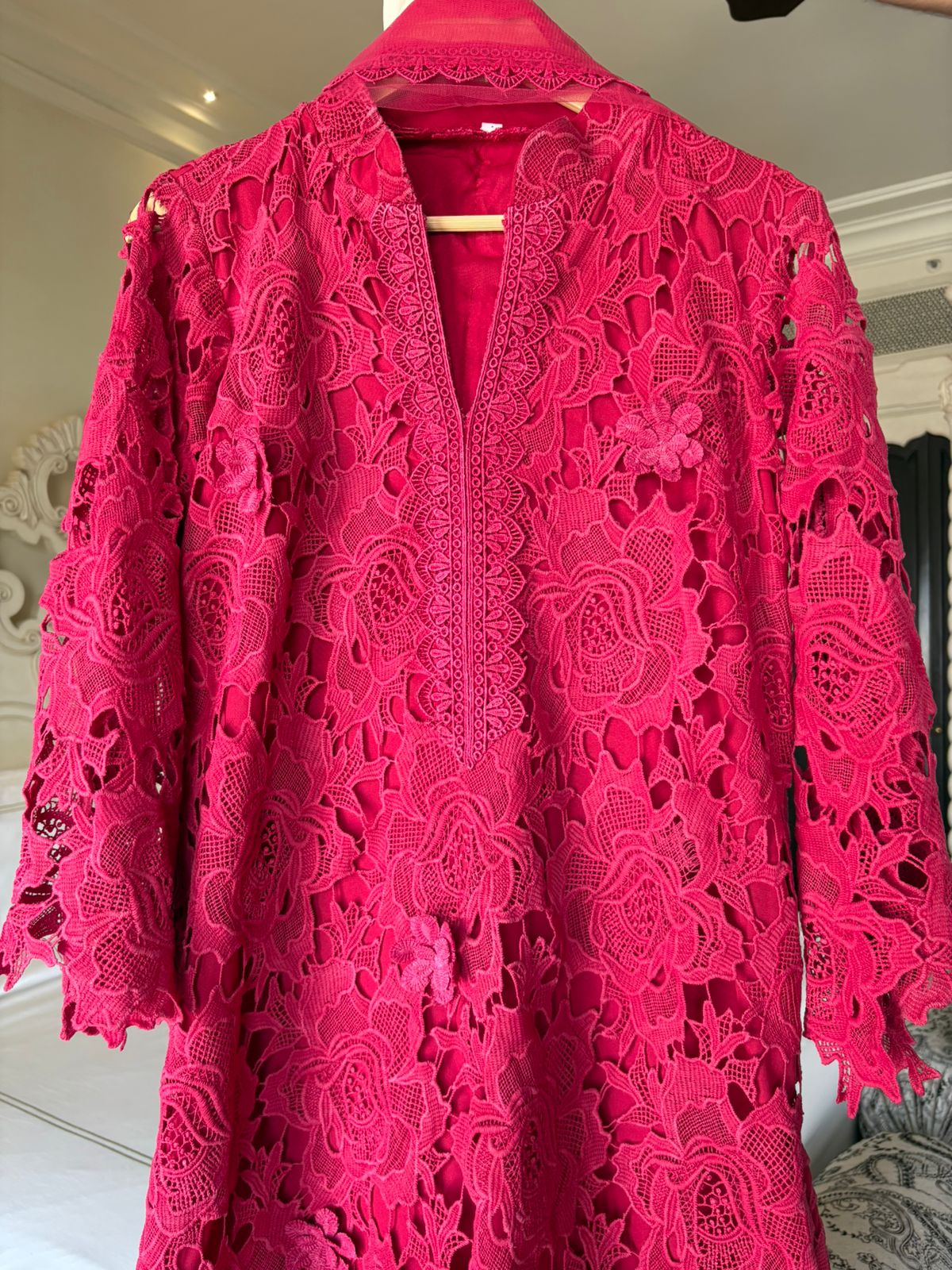 Crochet Kurta pattern in long length , Crochet full front and back with sleeves