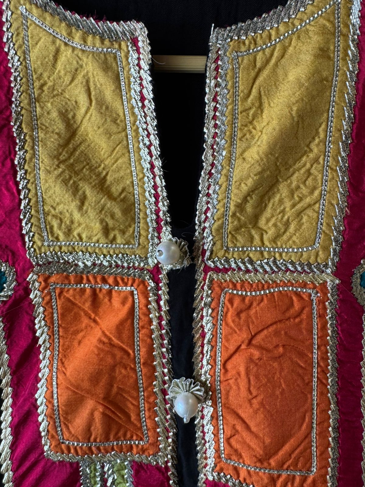 Pure Muslin Stitched Kurta with Very elegant Multi coloured Silk