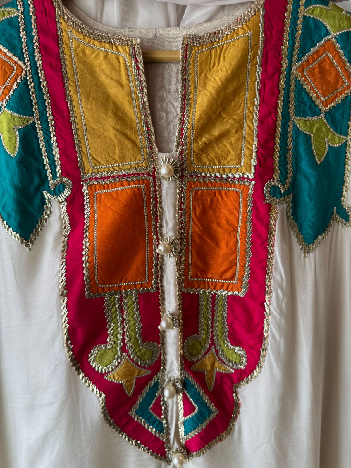 Pure Muslin Stitched Kurta with Very elegant Multi coloured Silk