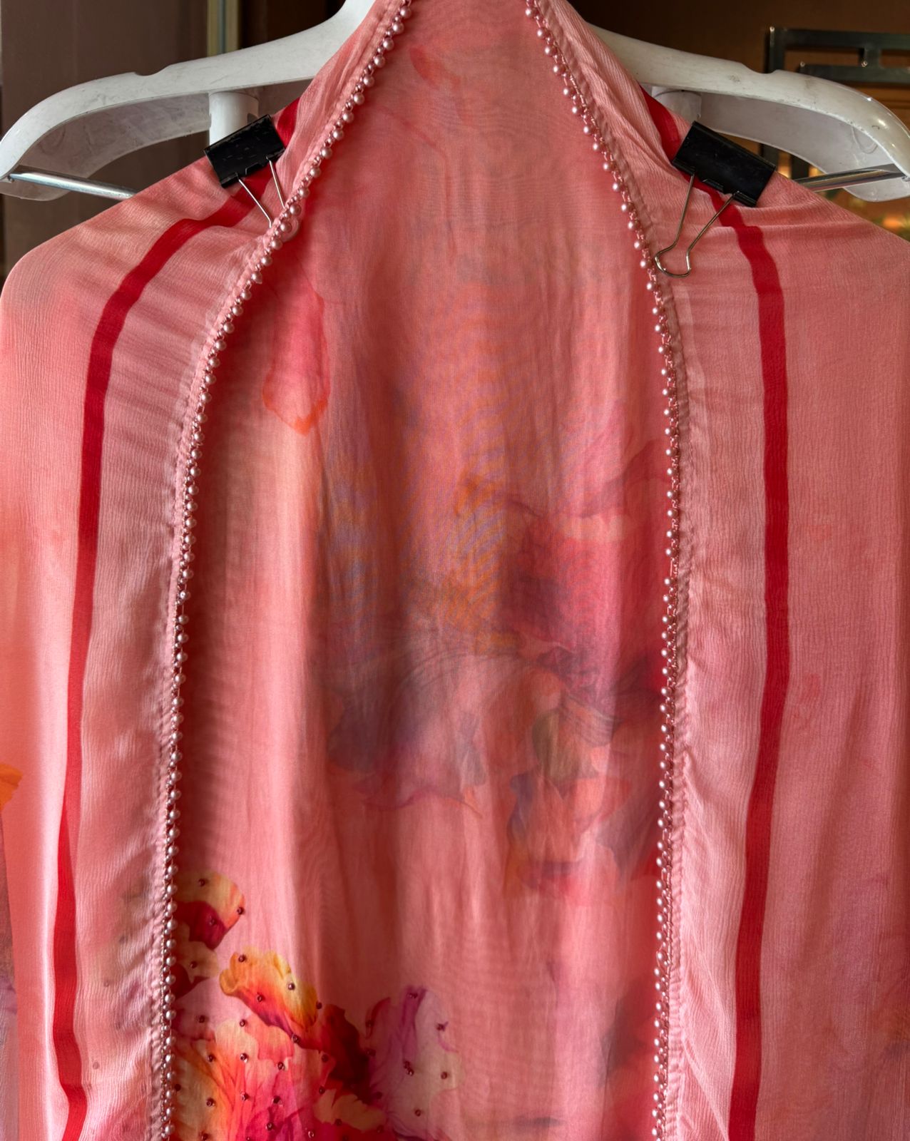 Digital printed organza Suit