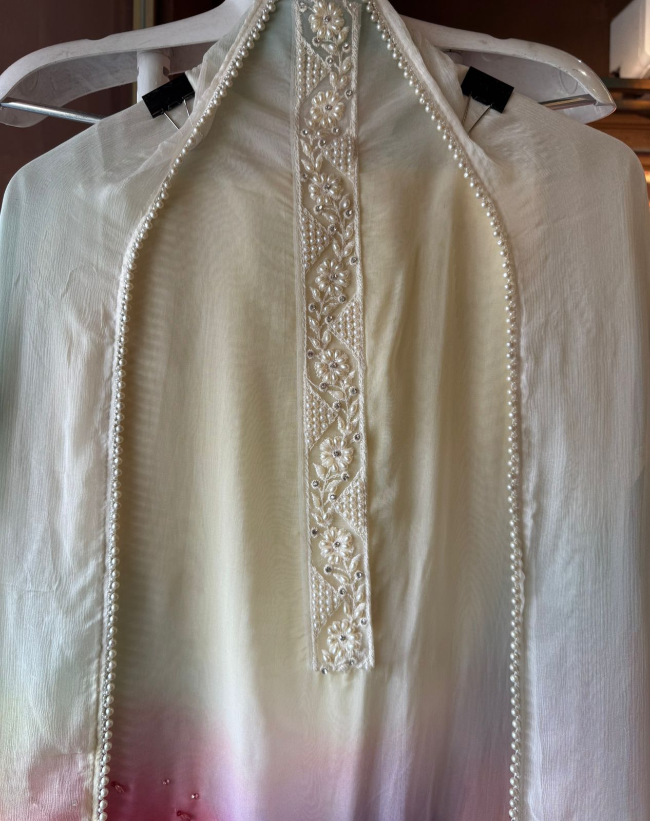 Digital printed organza Suit