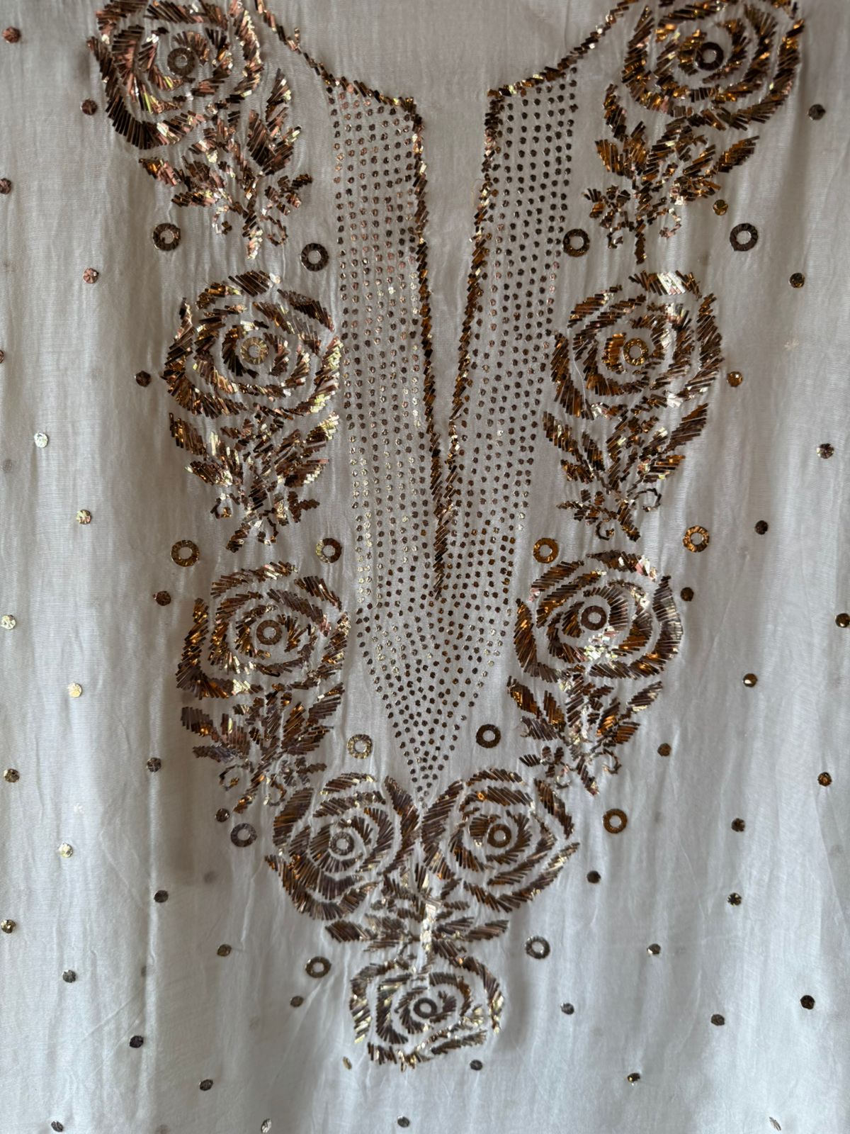 Pure Mul chanderi Two Piece set of shirt