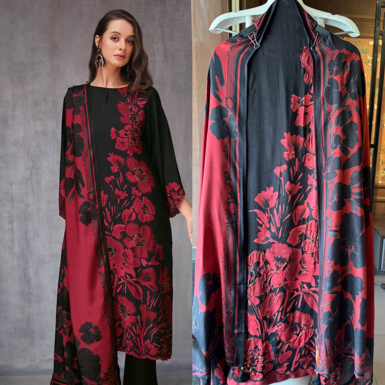 Viscose  muslin digital printed Shirt