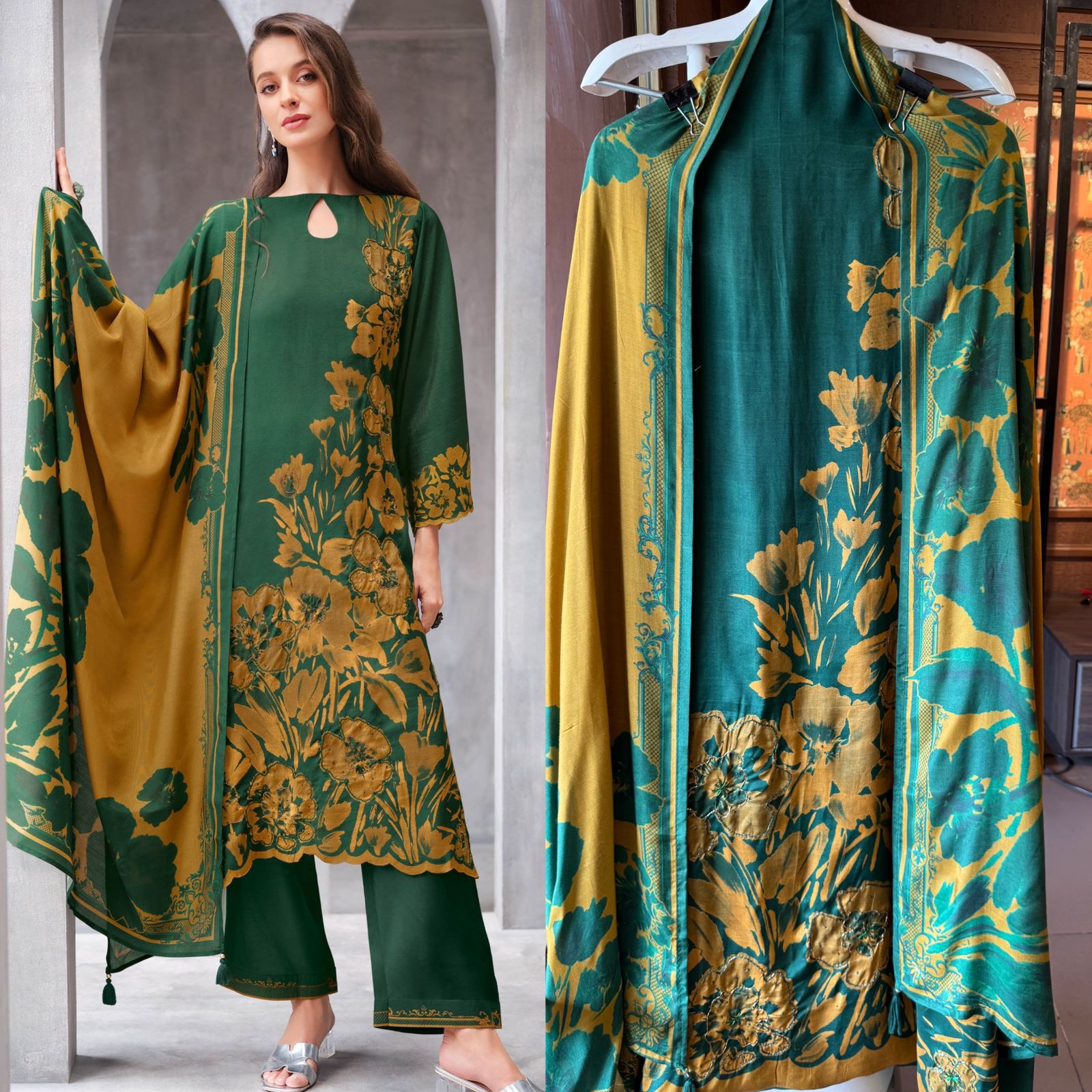 Viscose  muslin digital printed Shirt