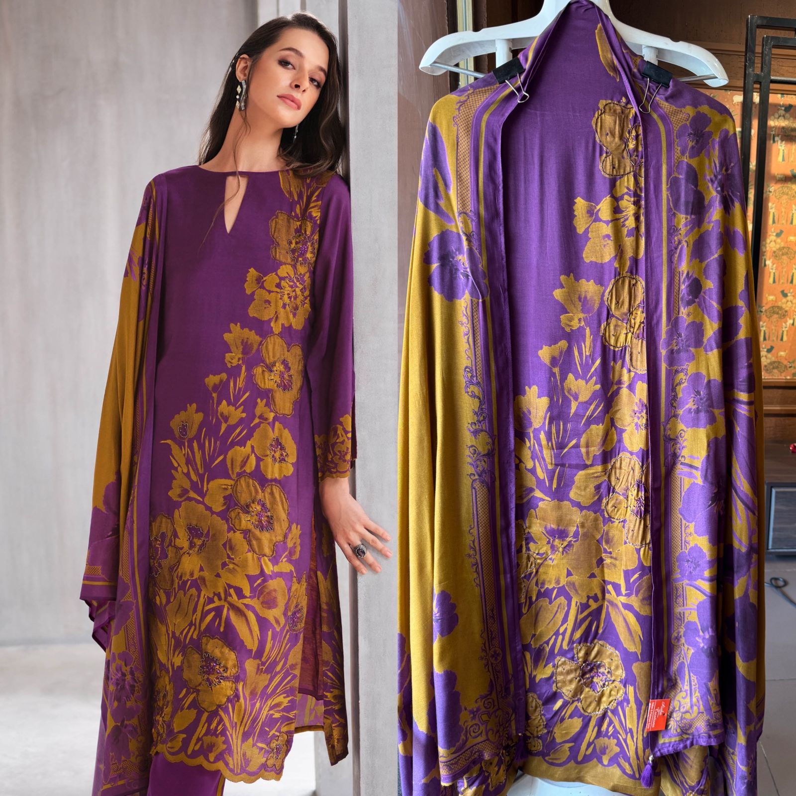 Viscose  muslin digital printed Shirt