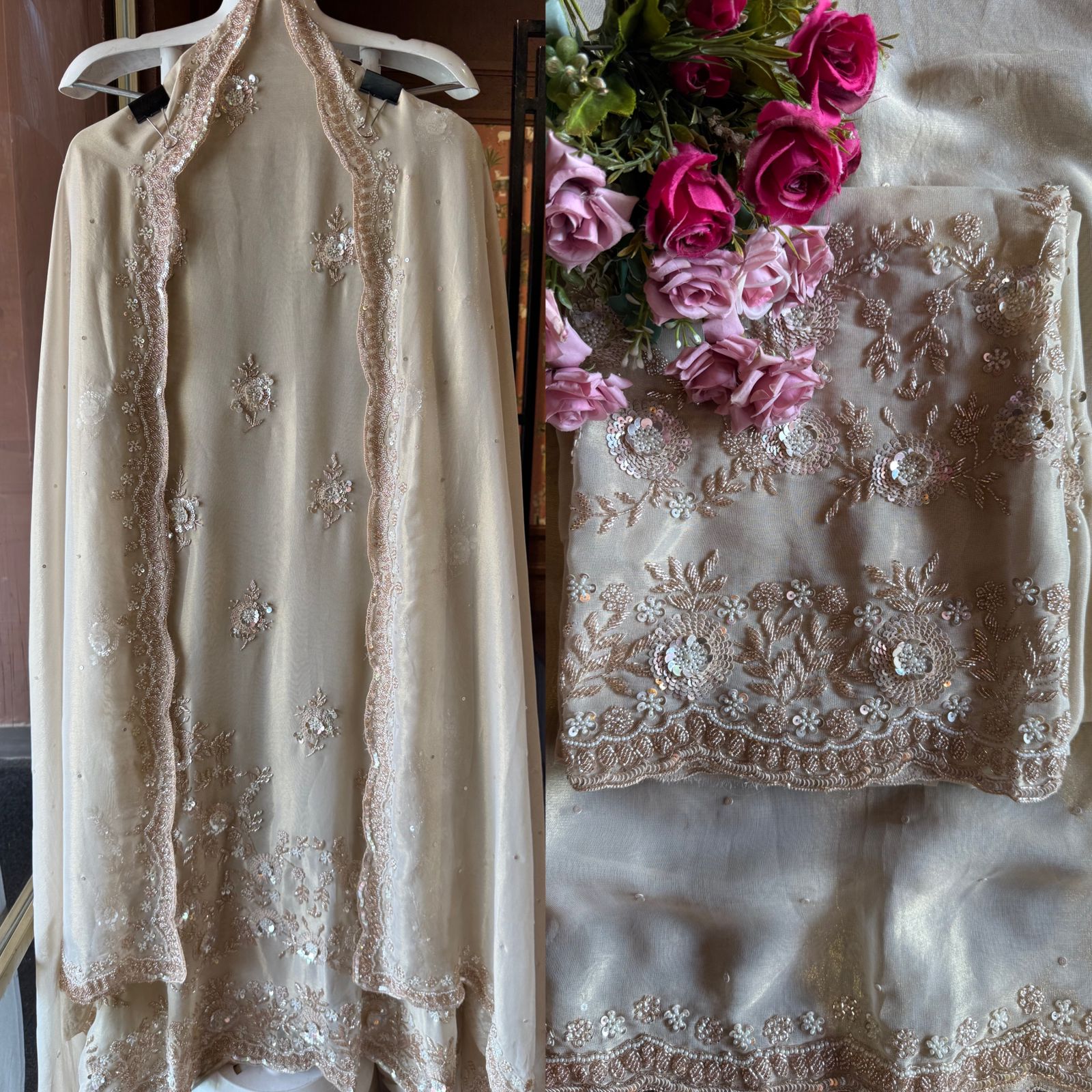 Soft shimmer tissue shirt