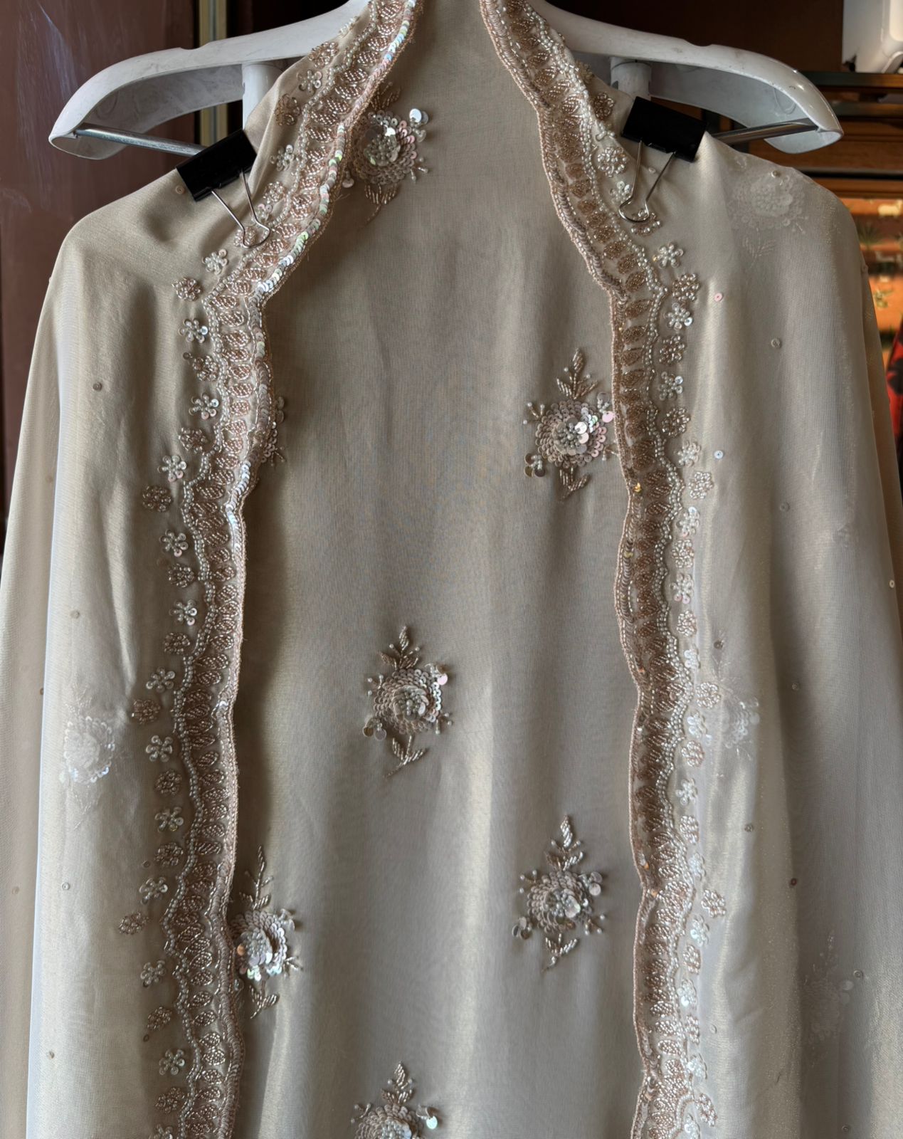 Soft shimmer tissue shirt