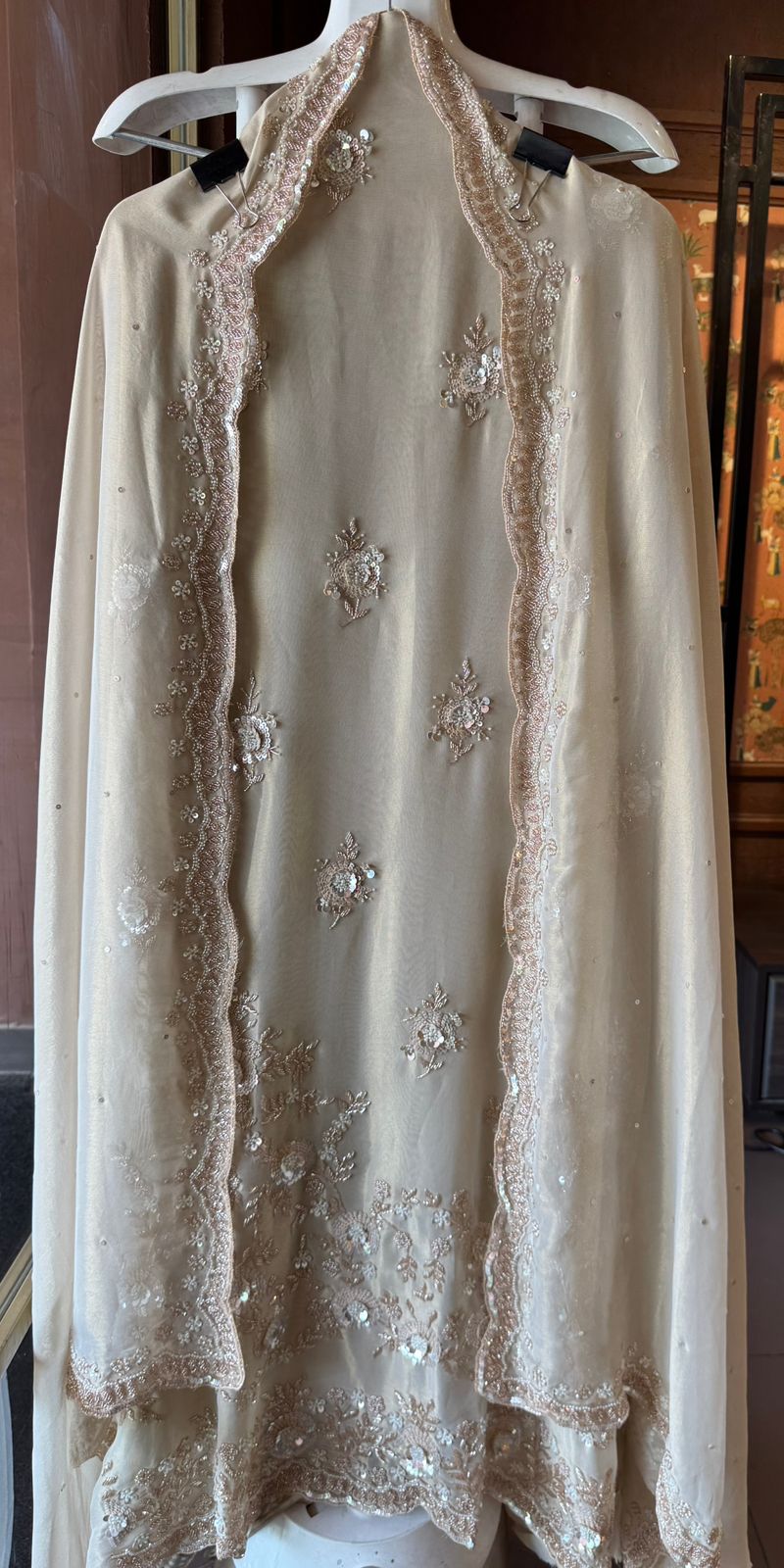 Soft shimmer tissue shirt