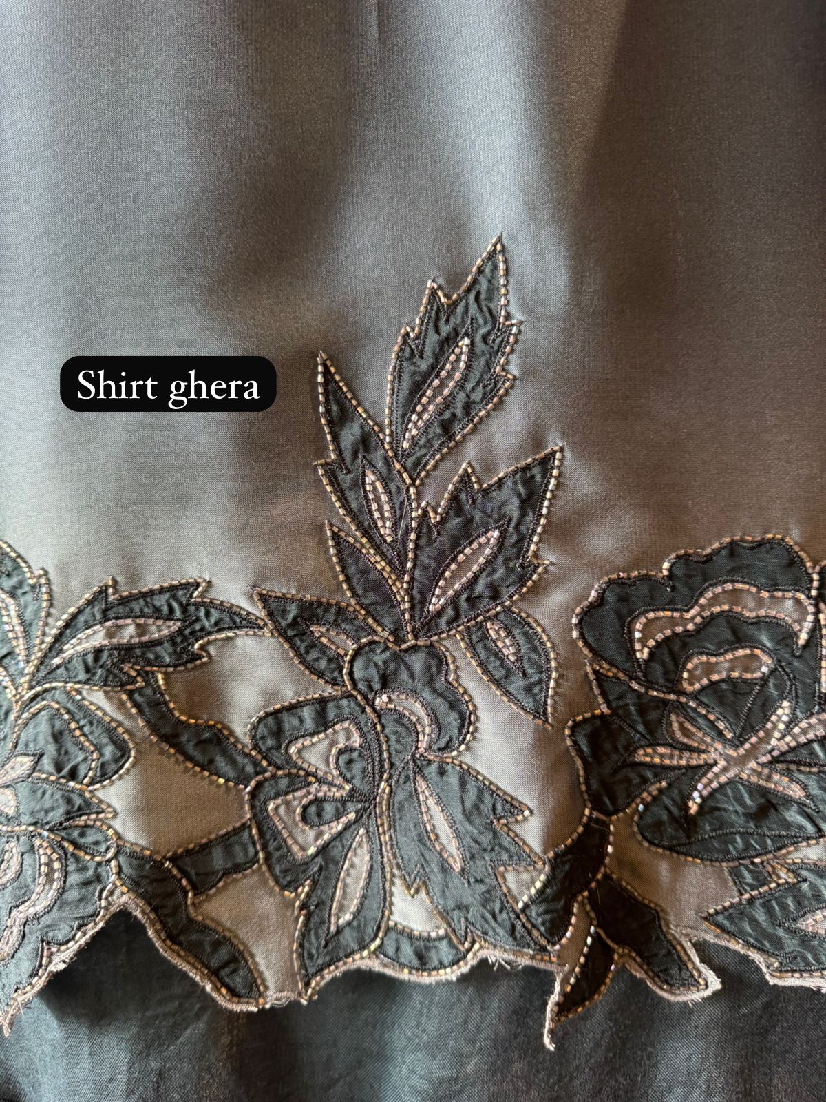 Premium dual shaded organza stitched Shirt