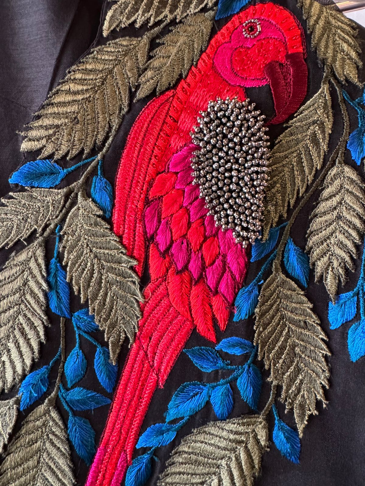 Pure chanderi unstitched shirt