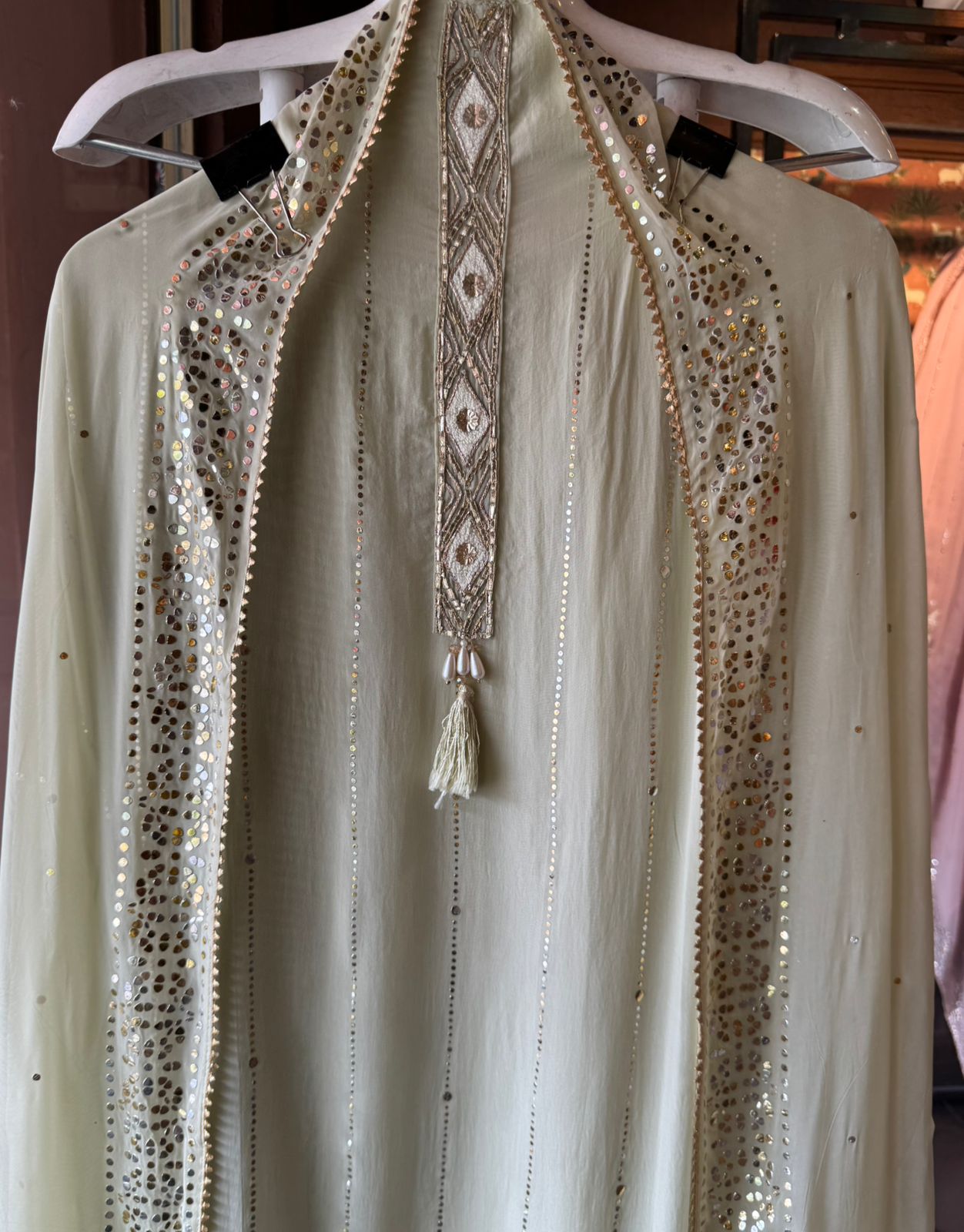 Soft organza Unstitched suit