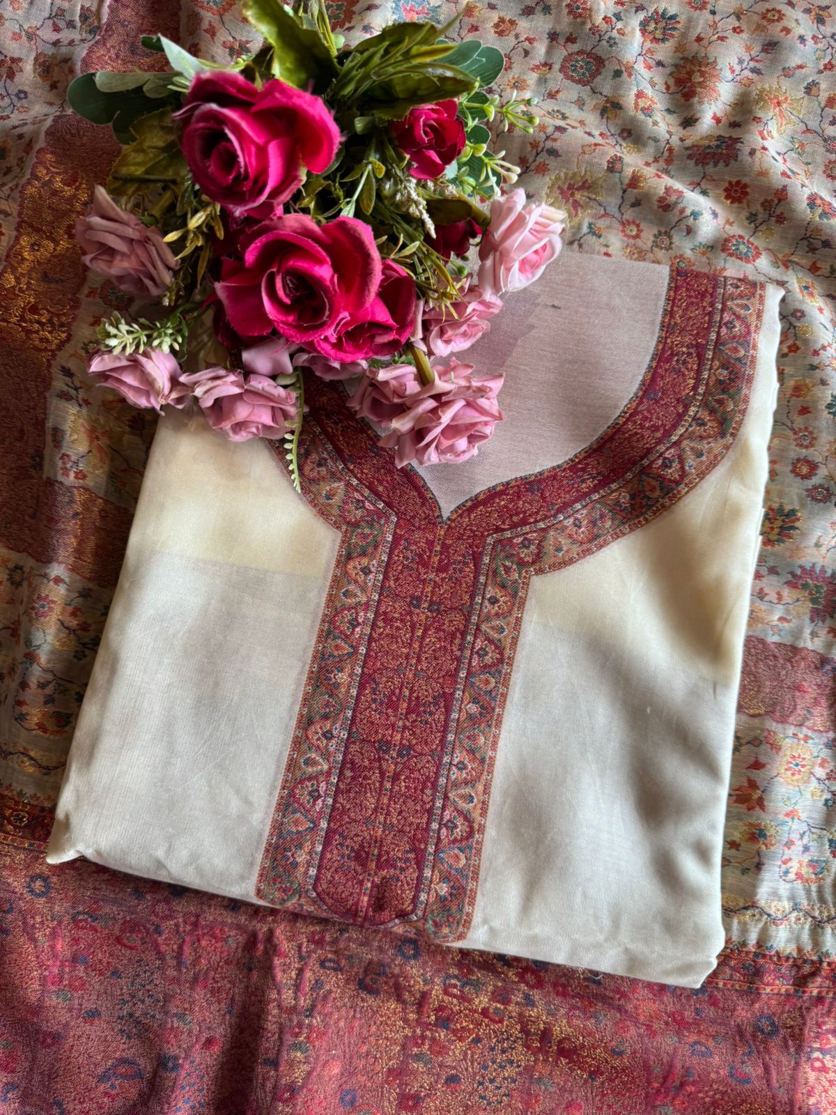 Pure Organza Silk Unstitched suit