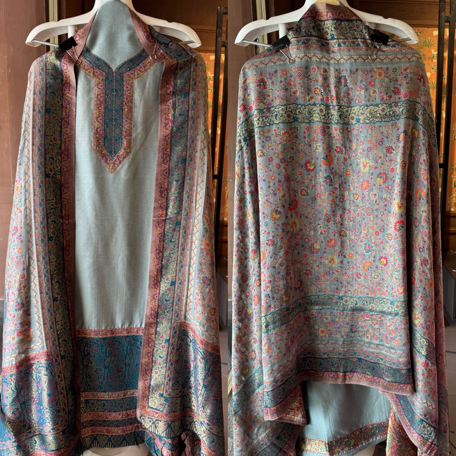 Pure Organza Silk Unstitched suit