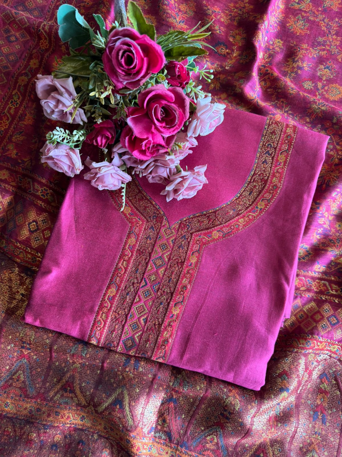 Pure Organza Silk Unstitched suit