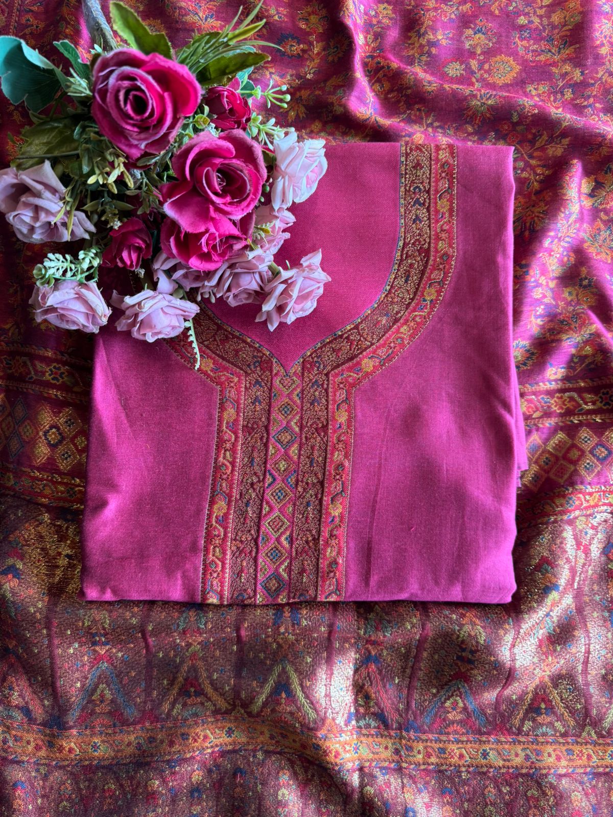 Pure Organza Silk Unstitched suit